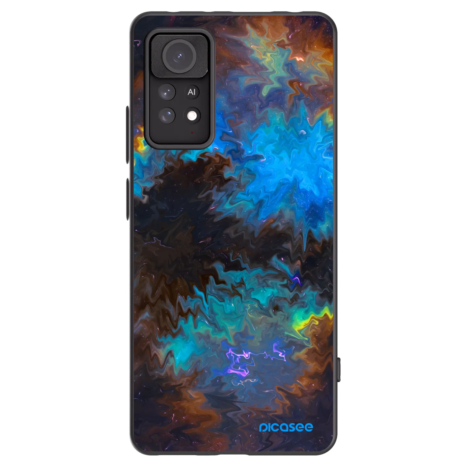 Picasee silikonowe czarne etui na Xiaomi Redmi Note 11 Pro 5G - Space
