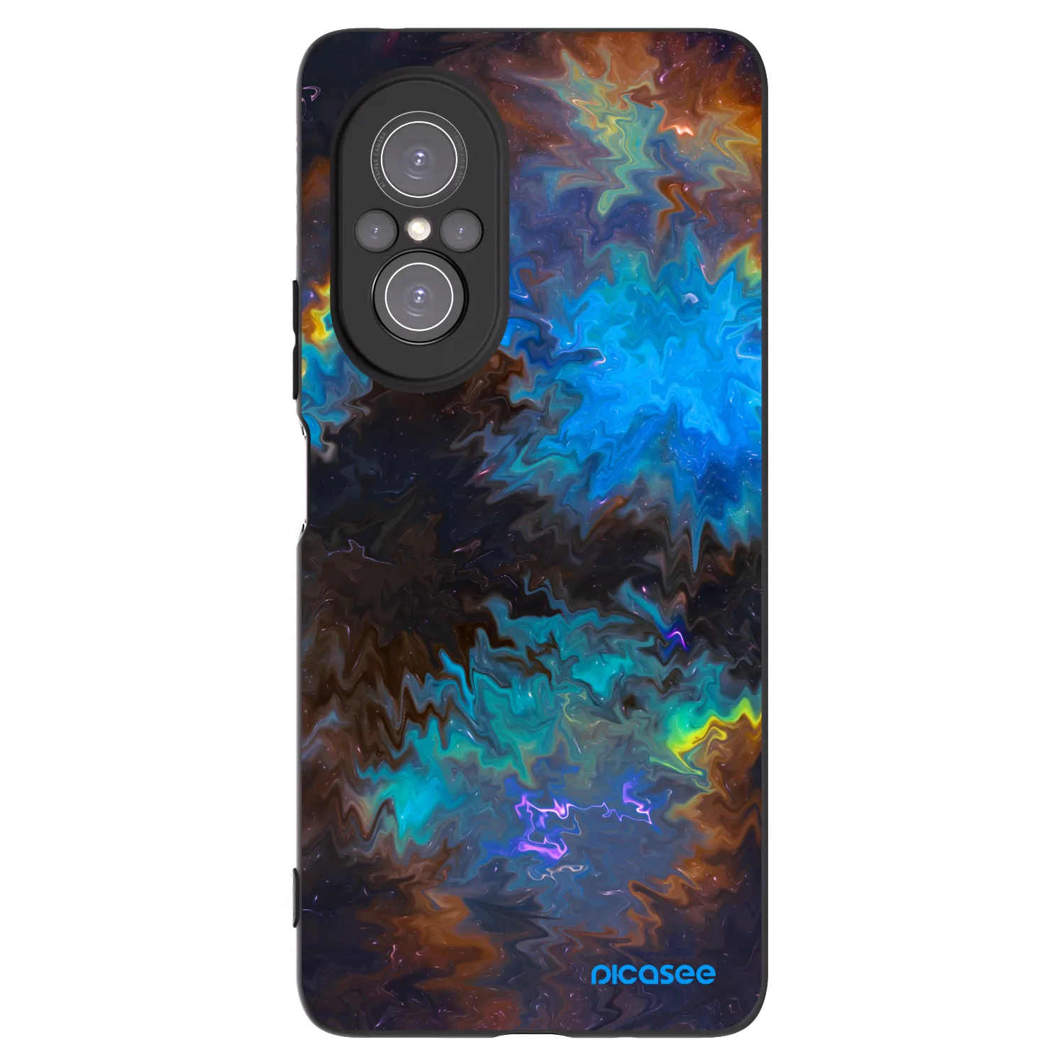 Picasee silikonowe czarne etui na Huawei Nova 9 SE - Space