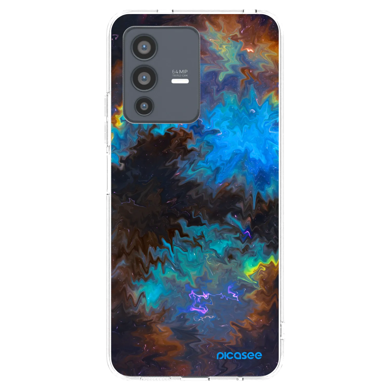 Picasee silikonowe przeźroczyste etui na Vivo V23 5G - Space