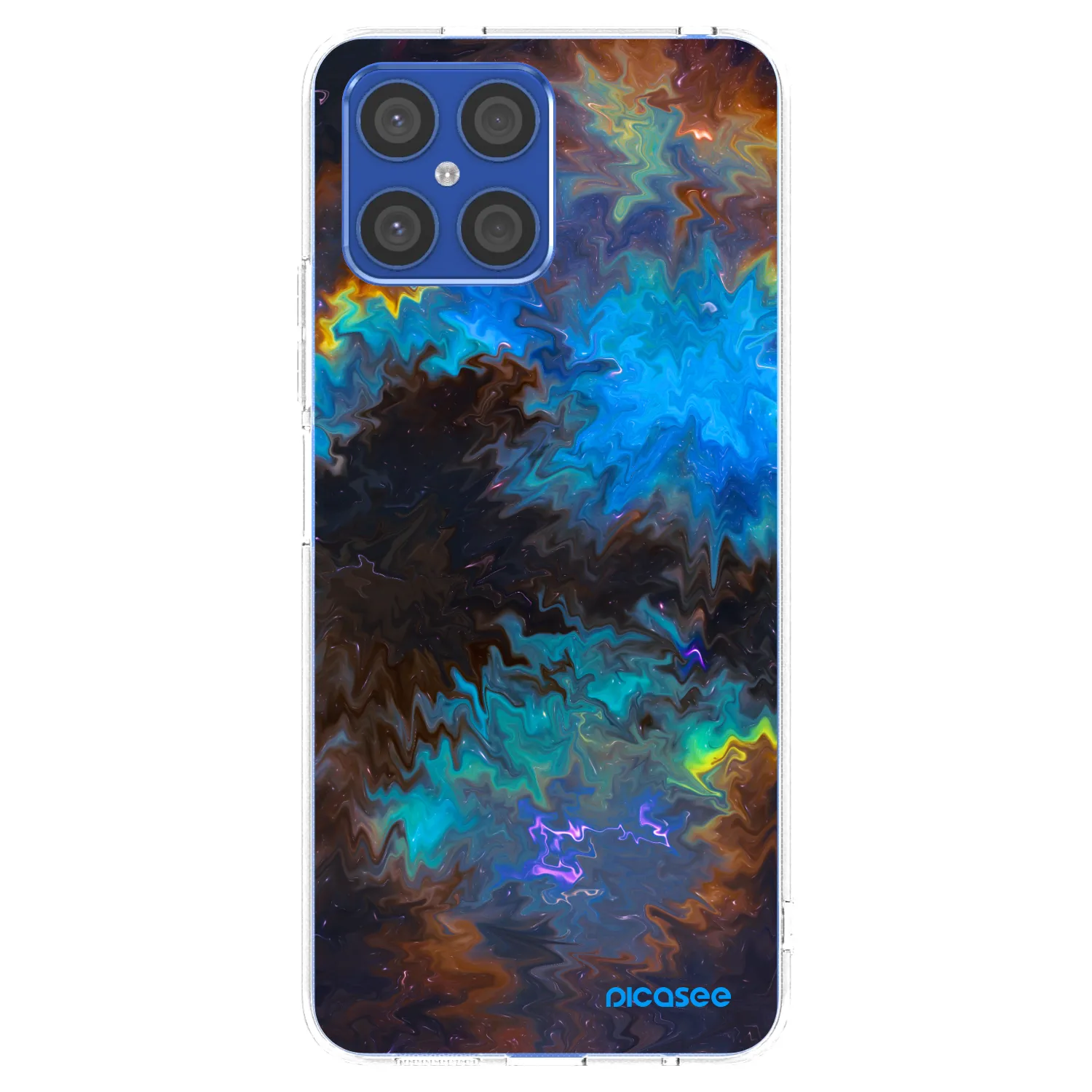 Picasee silikonowe przeźroczyste etui na Honor X8 4G - Space