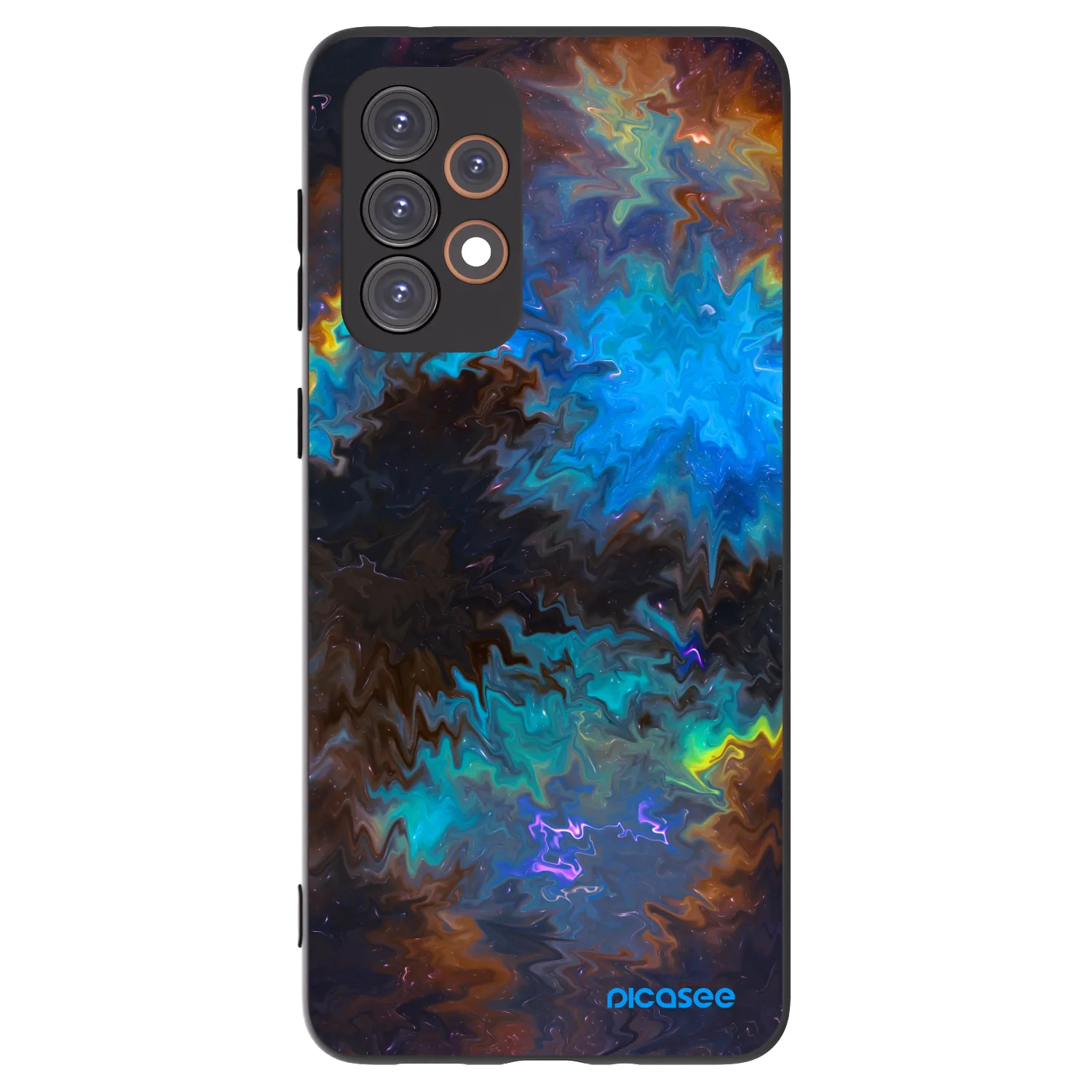 Picasee silikonowe czarne etui na Samsung Galaxy A33 5G A336 - Space