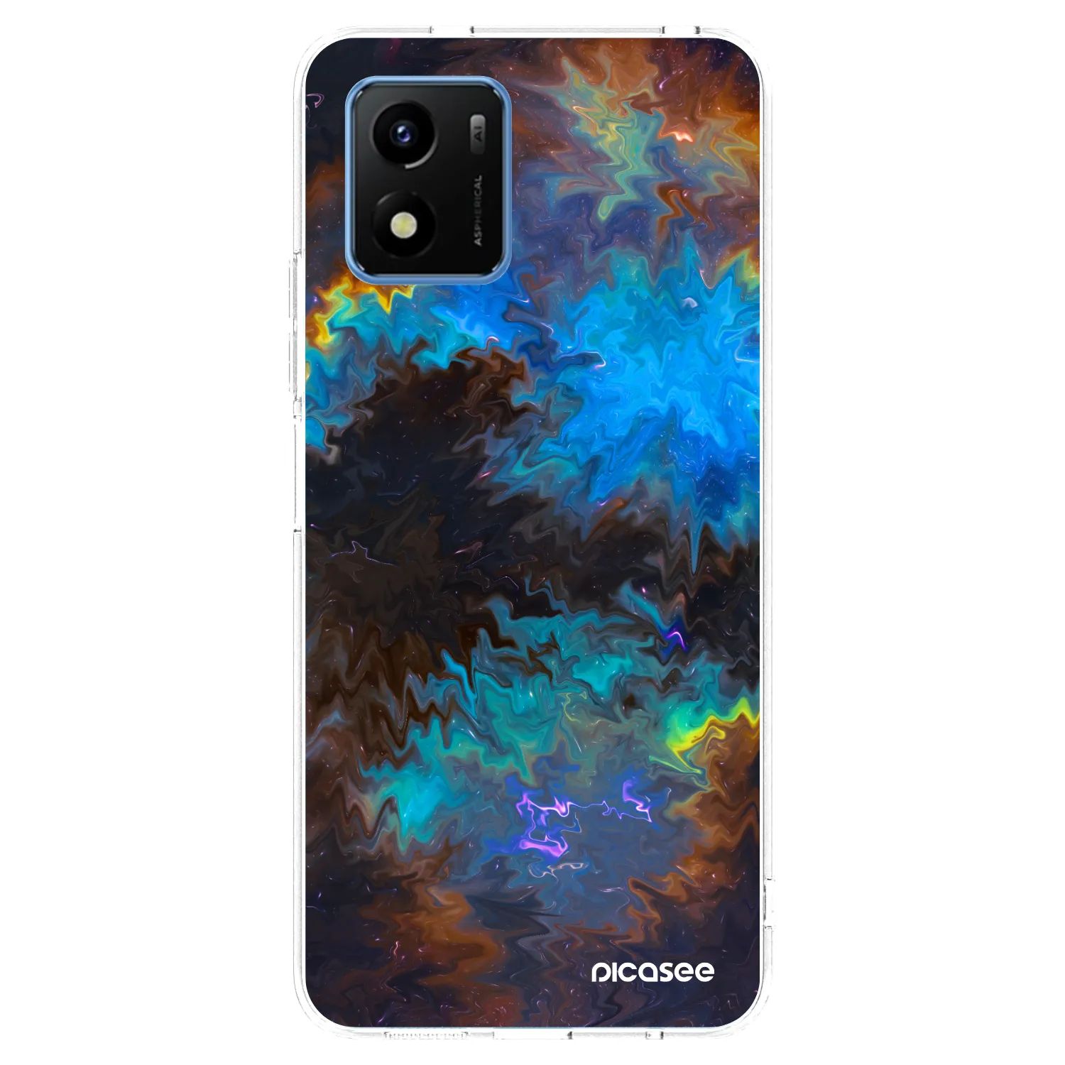 Picasee silikonowe przeźroczyste etui na Vivo Y01 - Space