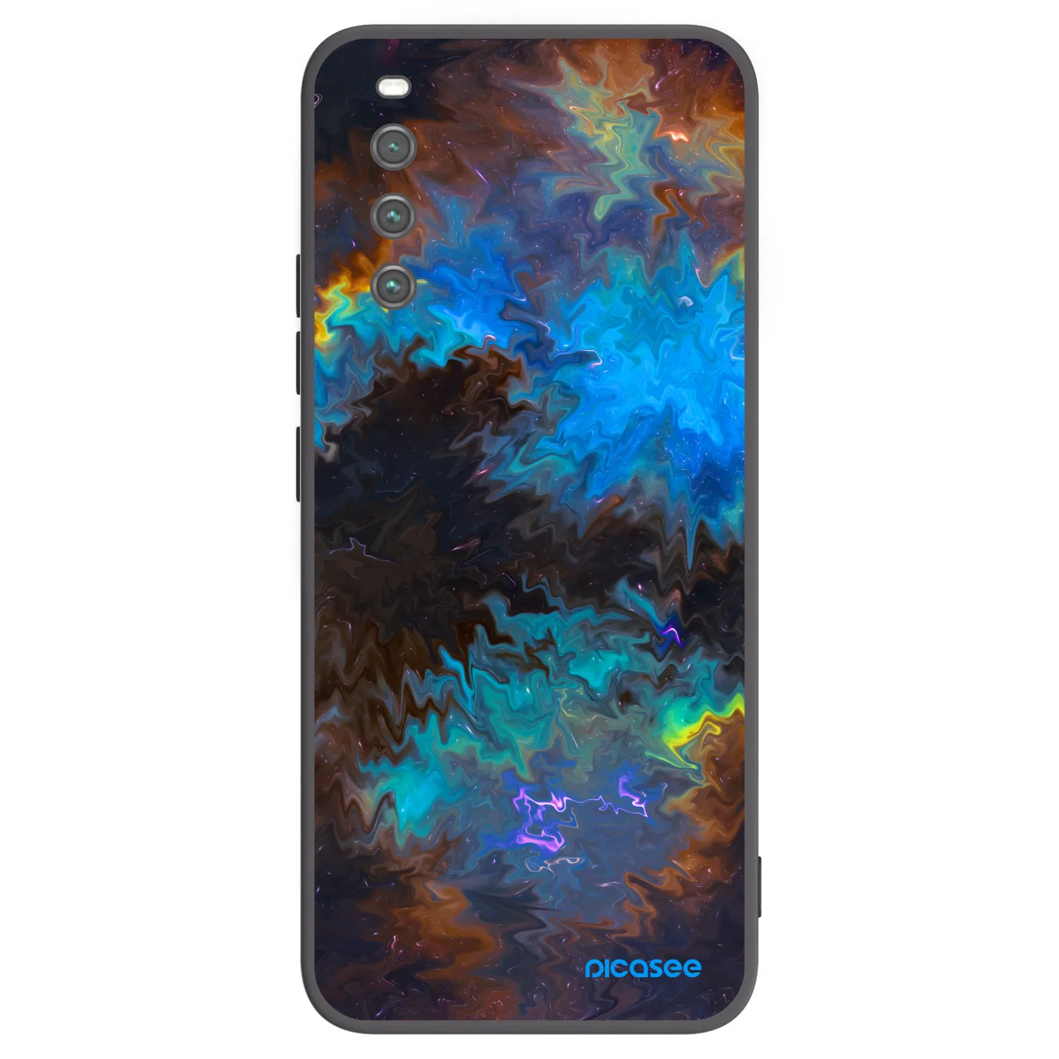 Picasee silikonowe czarne etui na Sony Xperia 10 IV 5G - Space
