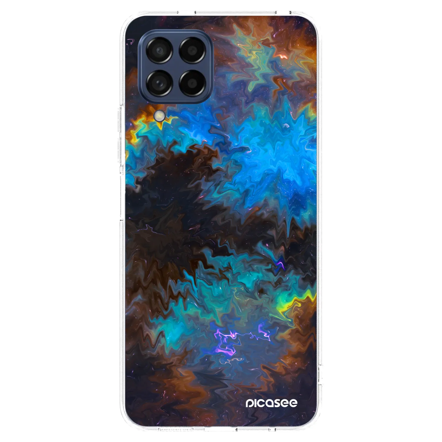 Picasee silikonowe przeźroczyste etui na Samsung Galaxy M53 5G - Space