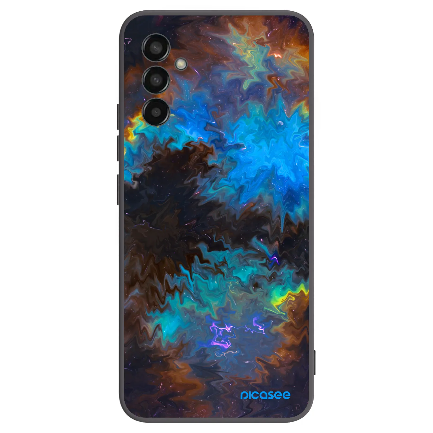 Picasee silikonowe czarne etui na Samsung Galaxy M13 M135F - Space