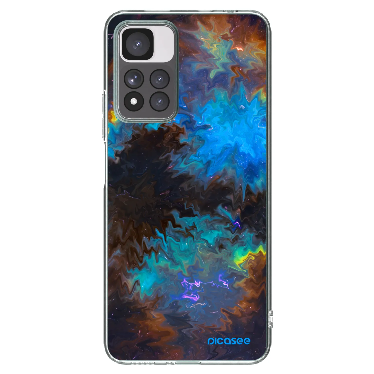 Picasee silikonowe przeźroczyste etui na Xiaomi Redmi Note 11 Pro+ 5G - Space