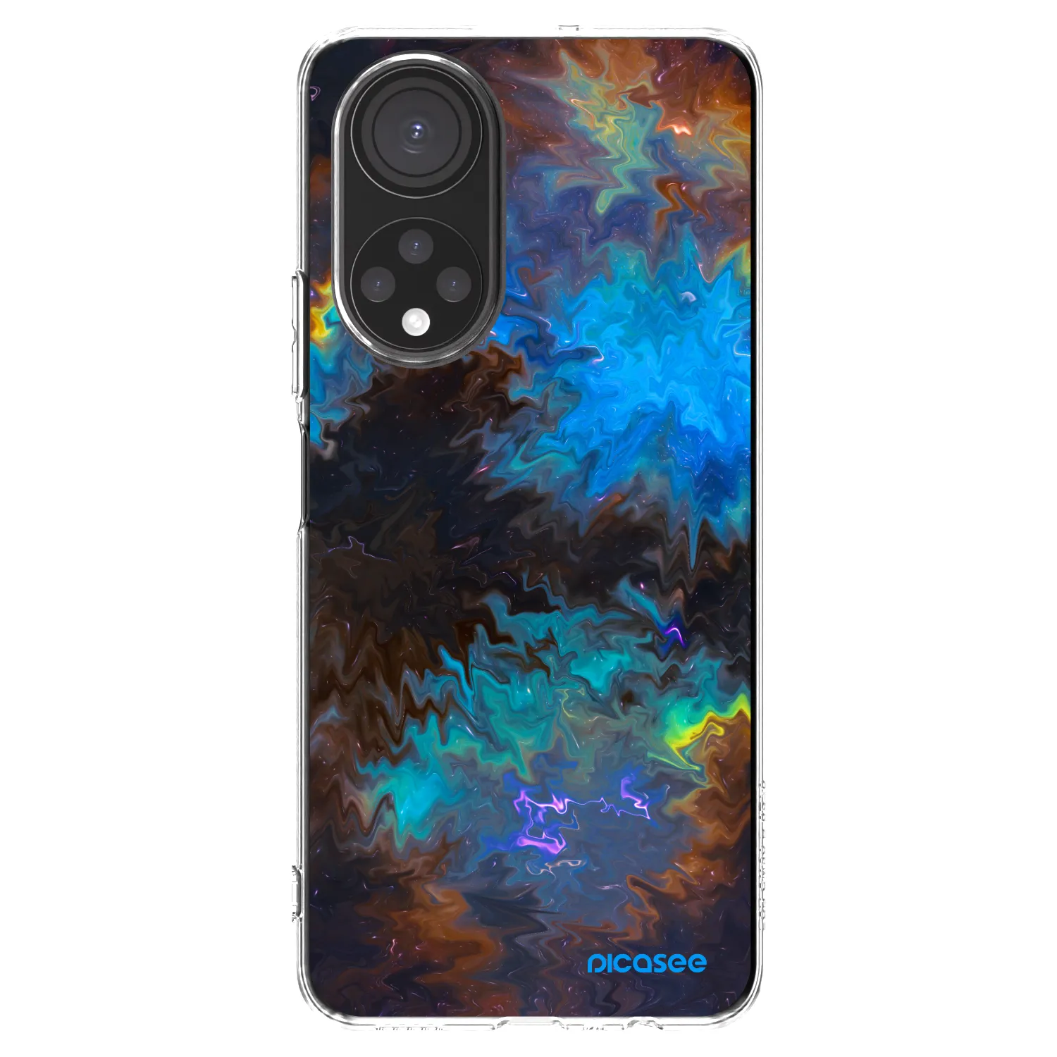 Picasee silikonowe przeźroczyste etui na Honor X7 - Space