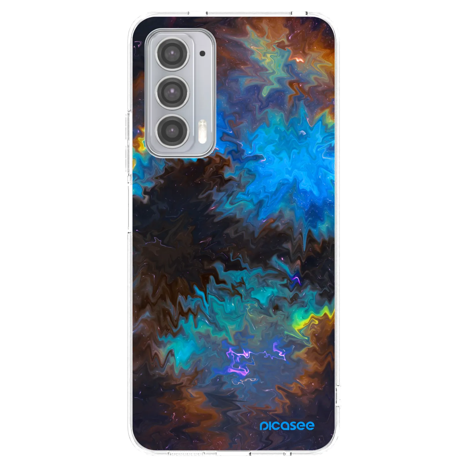 Picasee silikonowe przeźroczyste etui na Motorola Edge 20 - Space