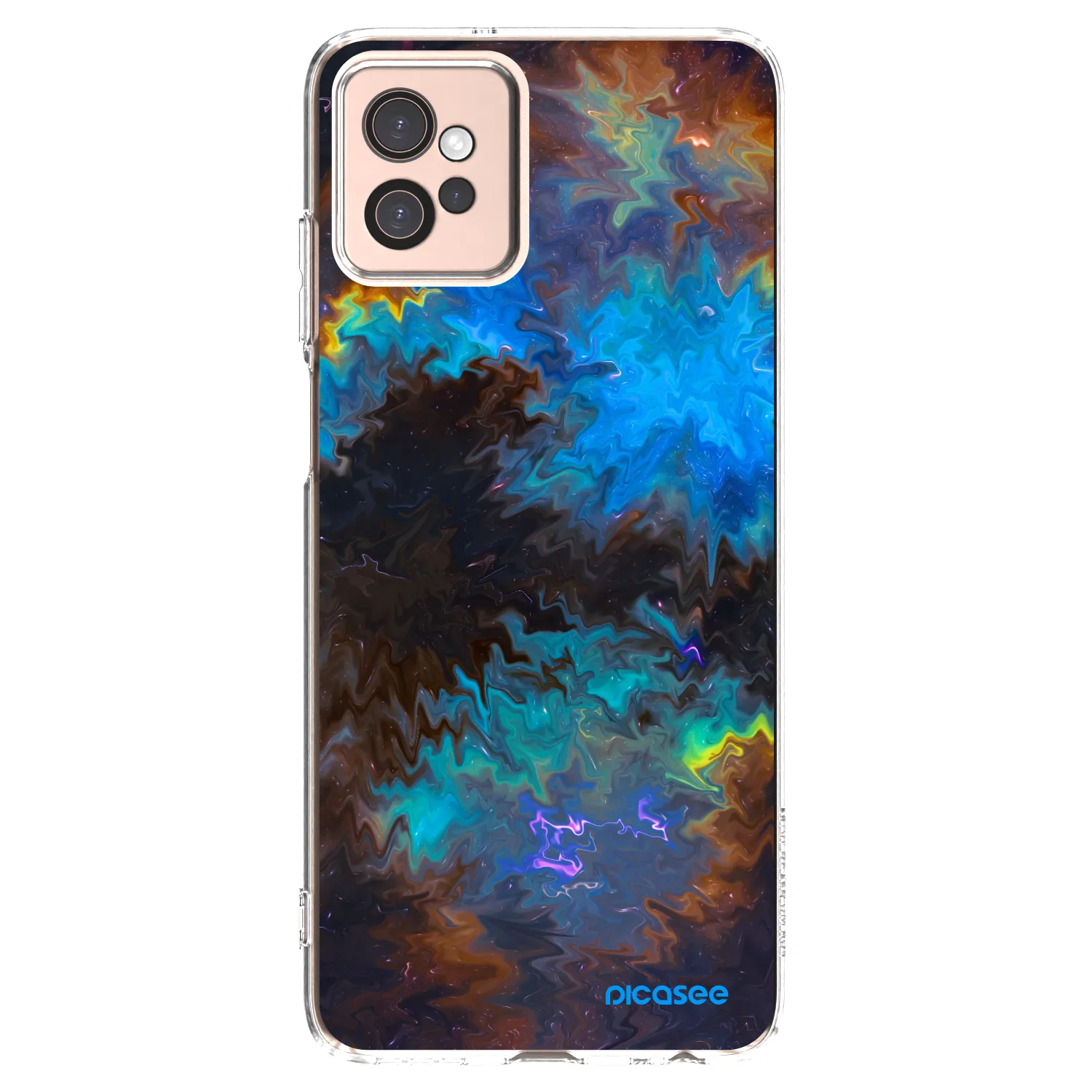 Picasee silikonowe przeźroczyste etui na Motorola Moto G32 - Space