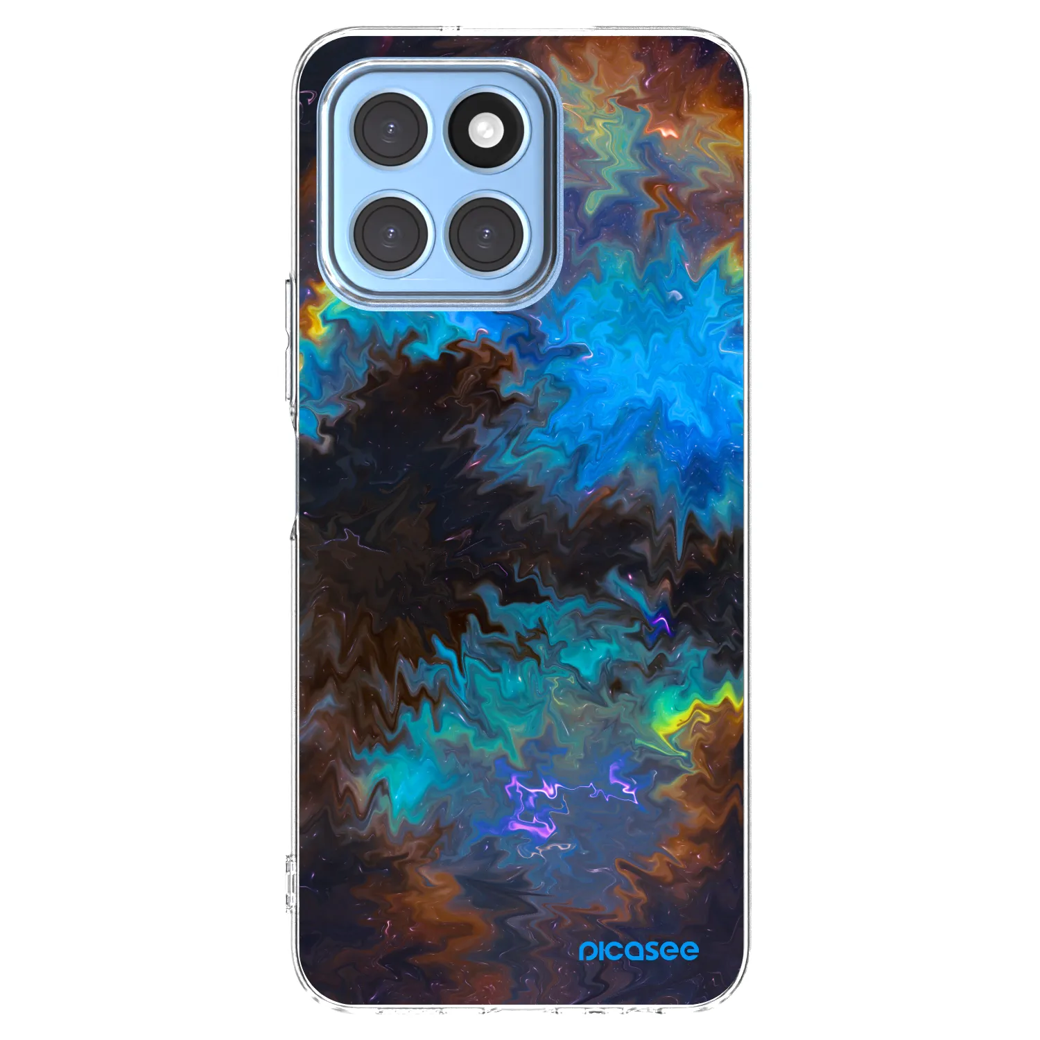 Picasee silikonowe przeźroczyste etui na Honor X8 5G - Space