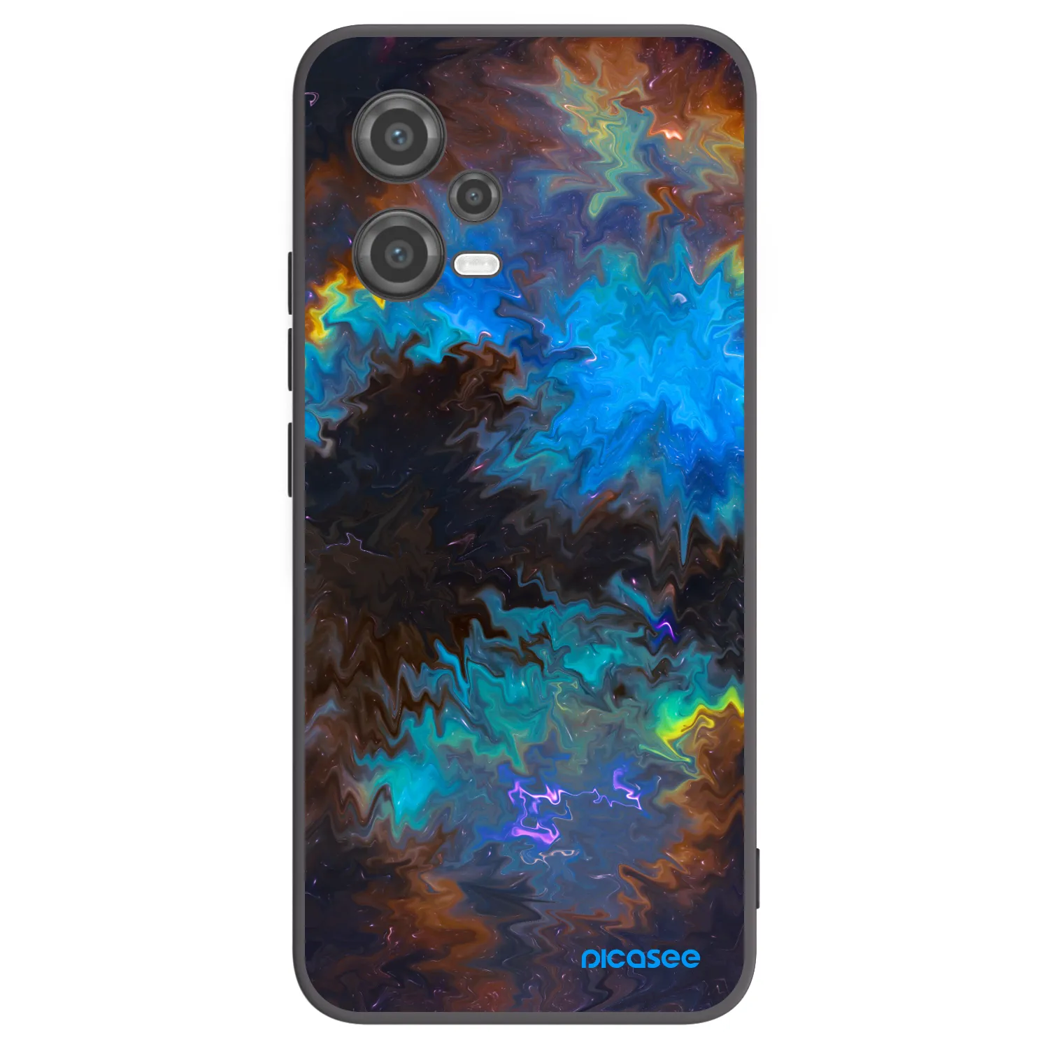 Picasee silikonowe czarne etui na Xiaomi Poco X5 - Space