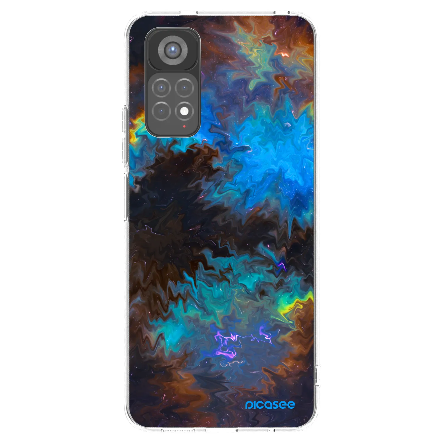 Picasee silikonowe przeźroczyste etui na Xiaomi Redmi Note 11S 5G - Space