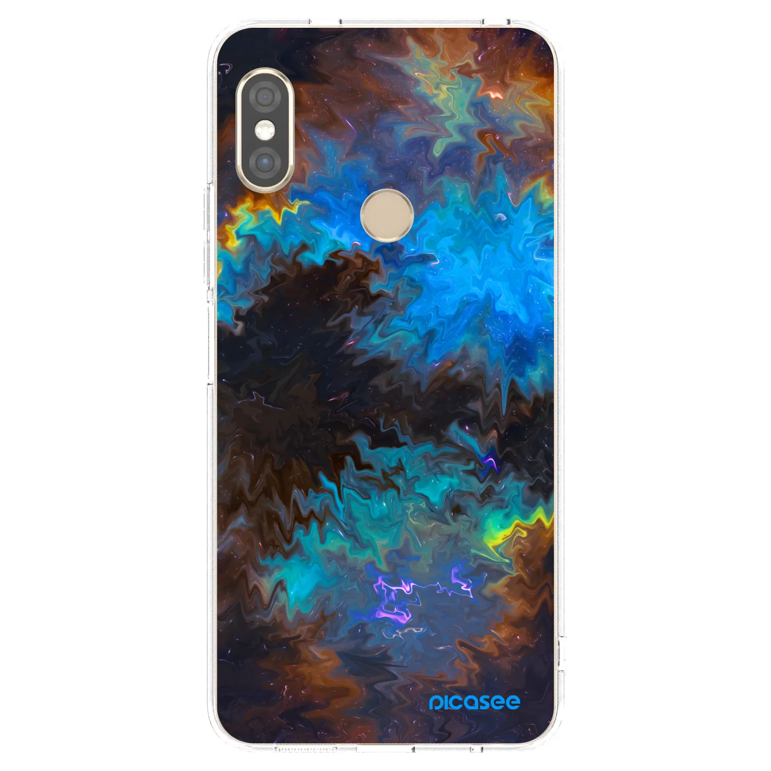 Picasee silikonowe przeźroczyste etui na Xiaomi Redmi Note 5 Global - Space