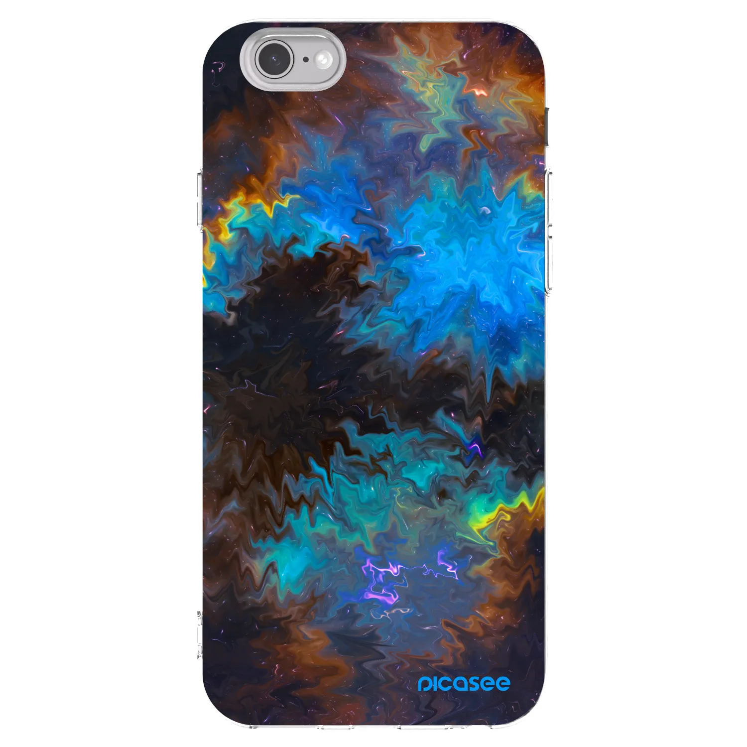 Picasee silikonowe przeźroczyste etui na Apple iPhone 6/6S - Space