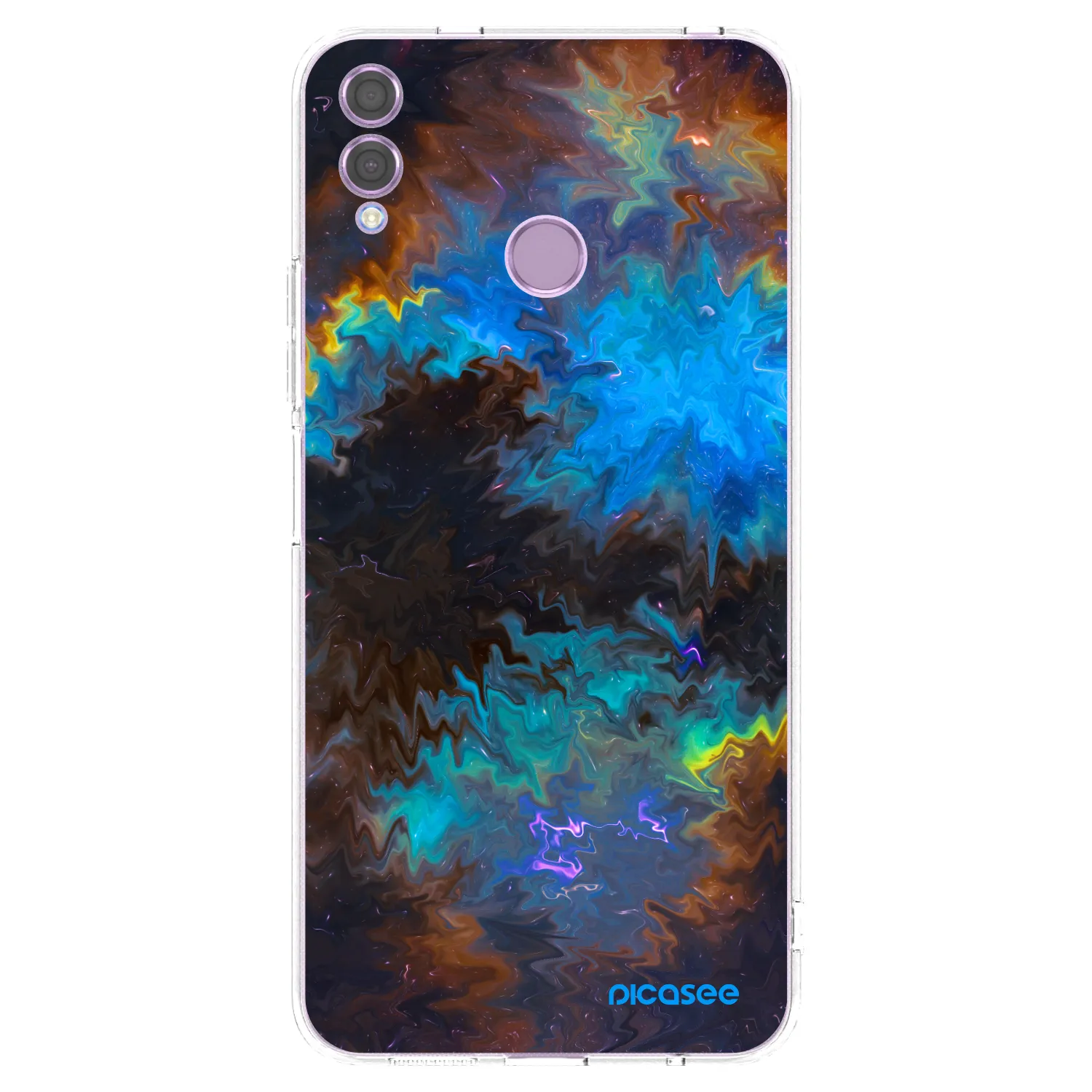 Picasee silikonowe przeźroczyste etui na Honor 8X - Space
