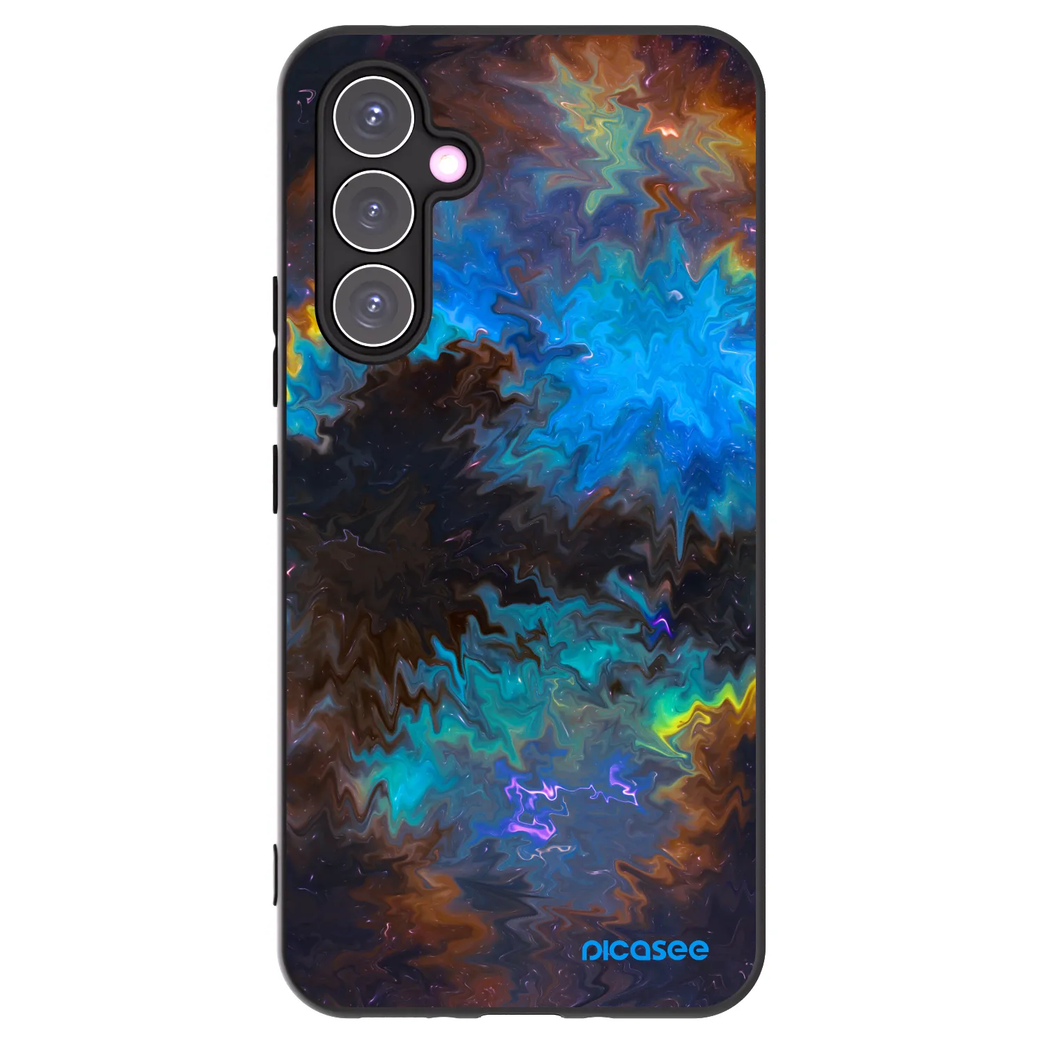 Picasee silikonowe czarne etui na Samsung Galaxy A54 5G A546B - Space