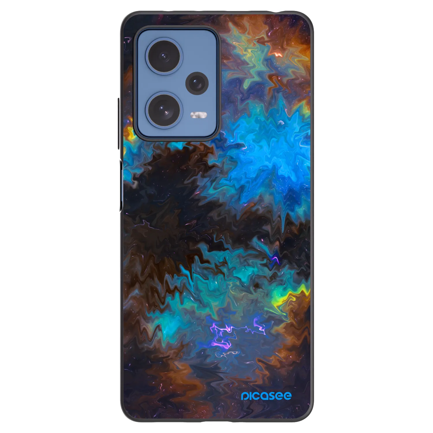 Picasee silikonowe czarne etui na Xiaomi Redmi Note 12 Pro 5G - Space