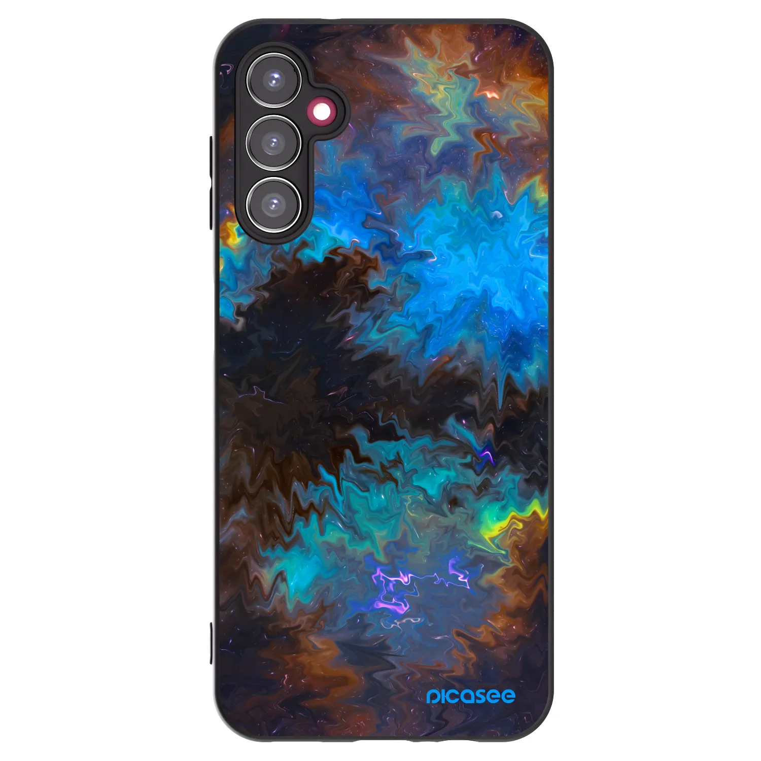 Picasee silikonowe czarne etui na Samsung Galaxy A14 4G A145R - Space