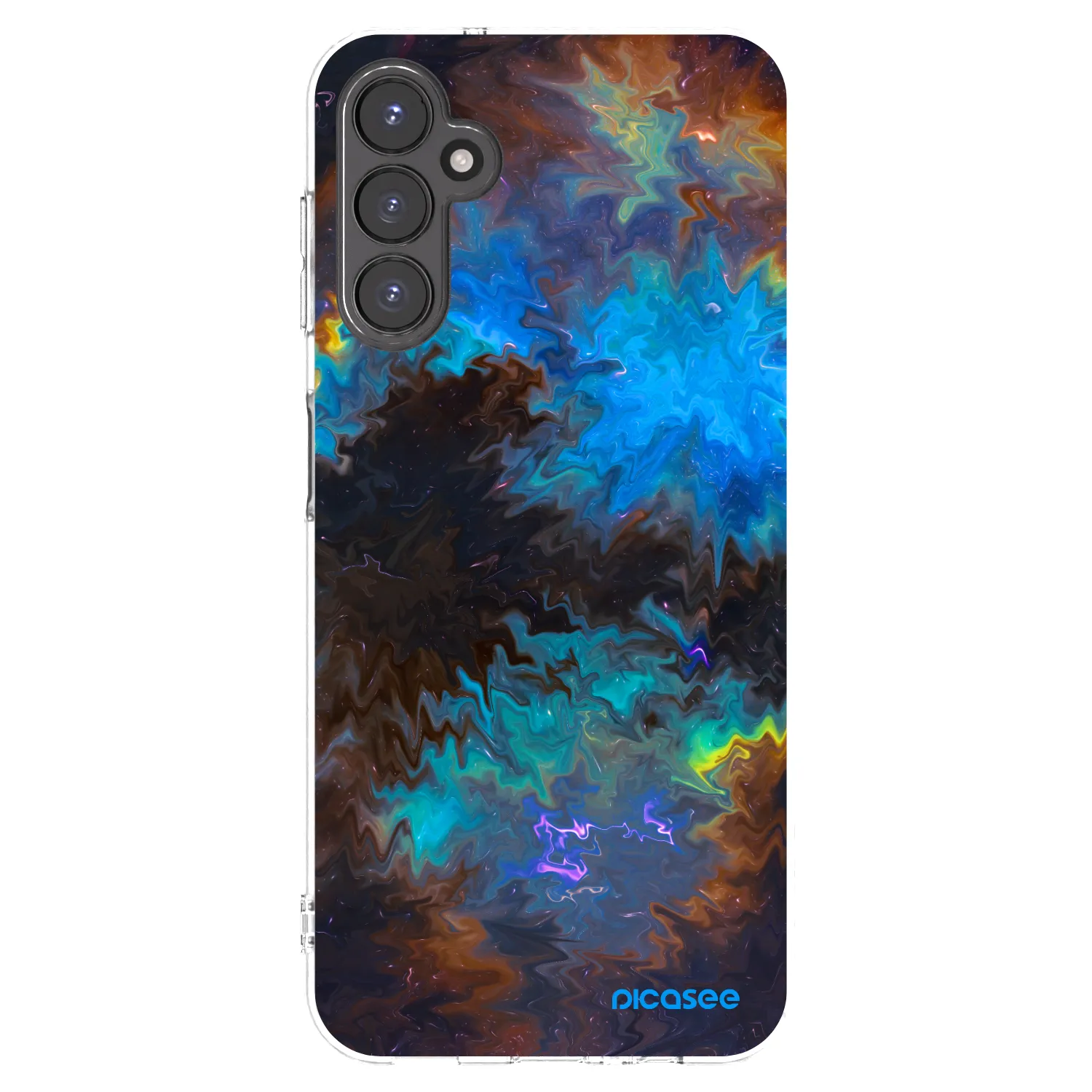 Picasee silikonowe przeźroczyste etui na Samsung Galaxy A14 5G A146P - Space