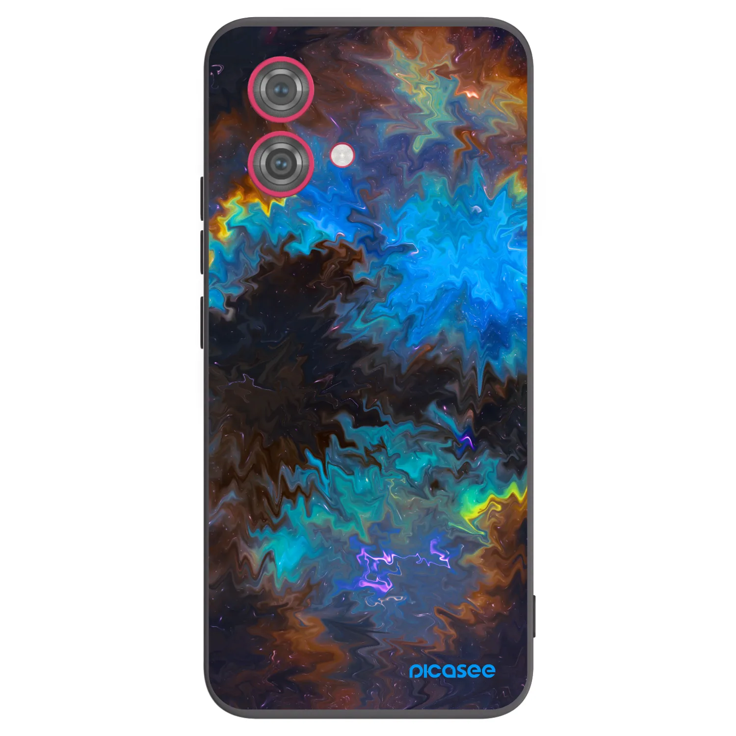 Picasee silikonowe czarne etui na Motorola Moto G84 5G - Space