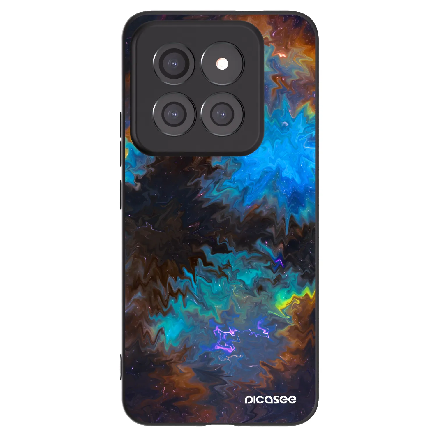 Picasee silikonowe czarne etui na Xiaomi 14 Pro - Space