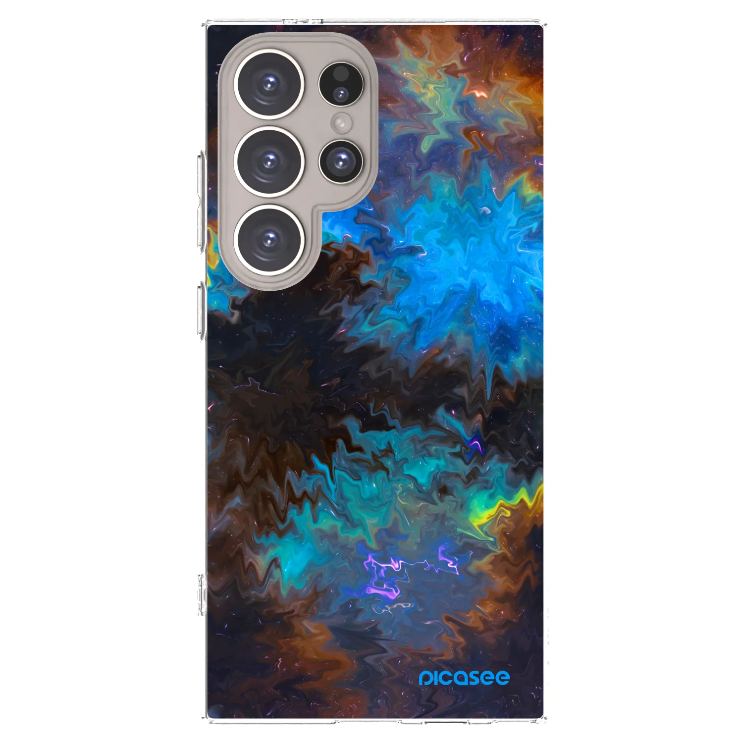 Picasee silikonowe przeźroczyste etui na Samsung Galaxy S24 Ultra S928B 5G - Space
