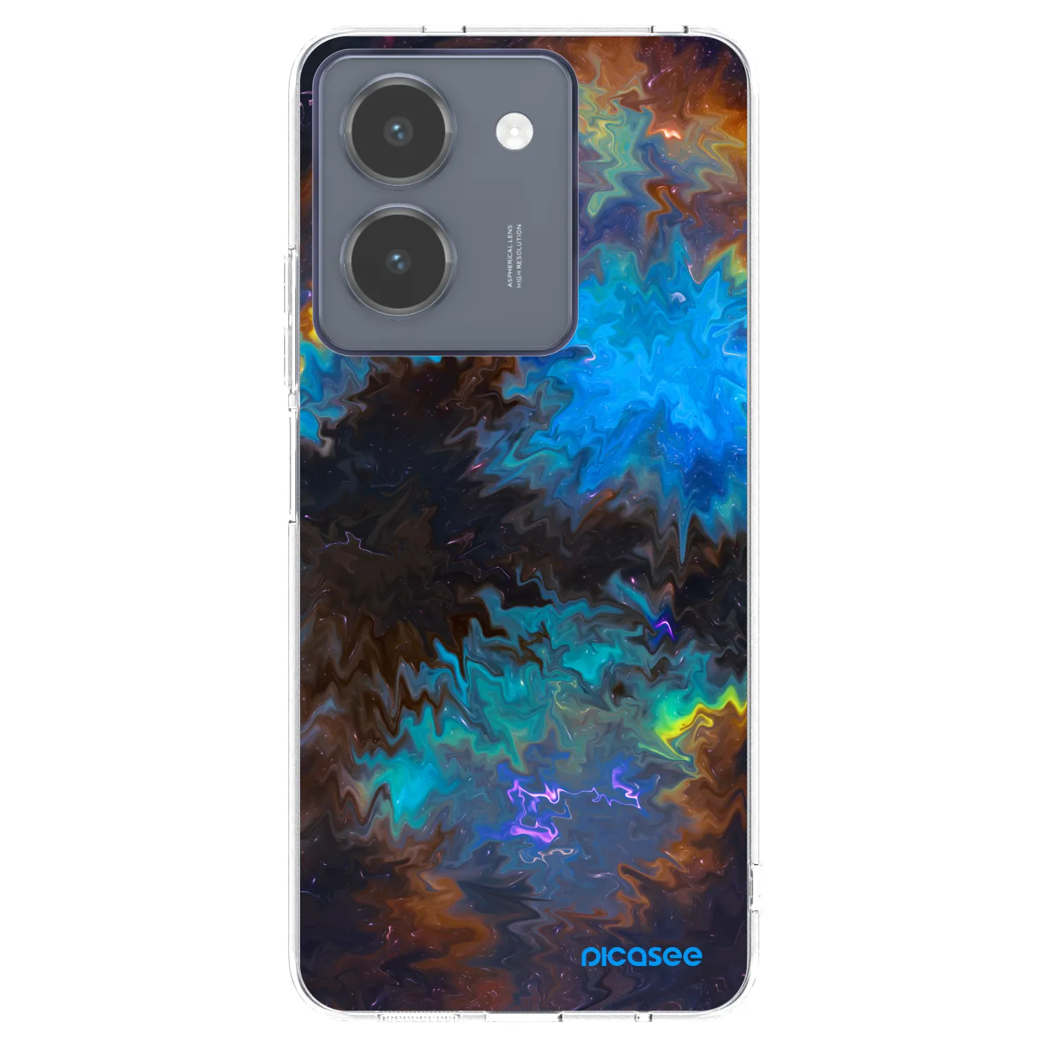 Picasee silikonowe przeźroczyste etui na Vivo Y36 4G - Space