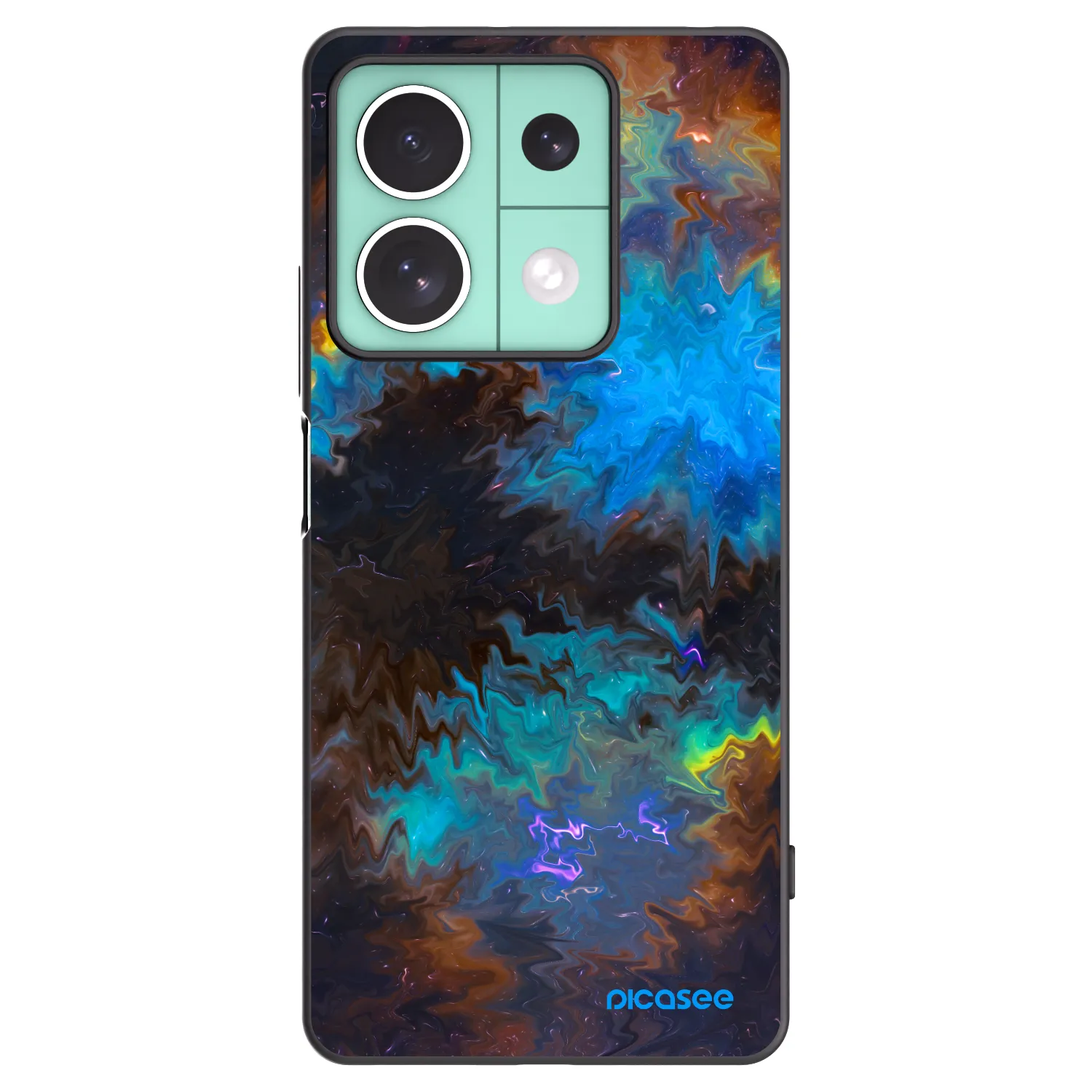 Picasee silikonowe czarne etui na Xiaomi Redmi Note 13 5G - Space