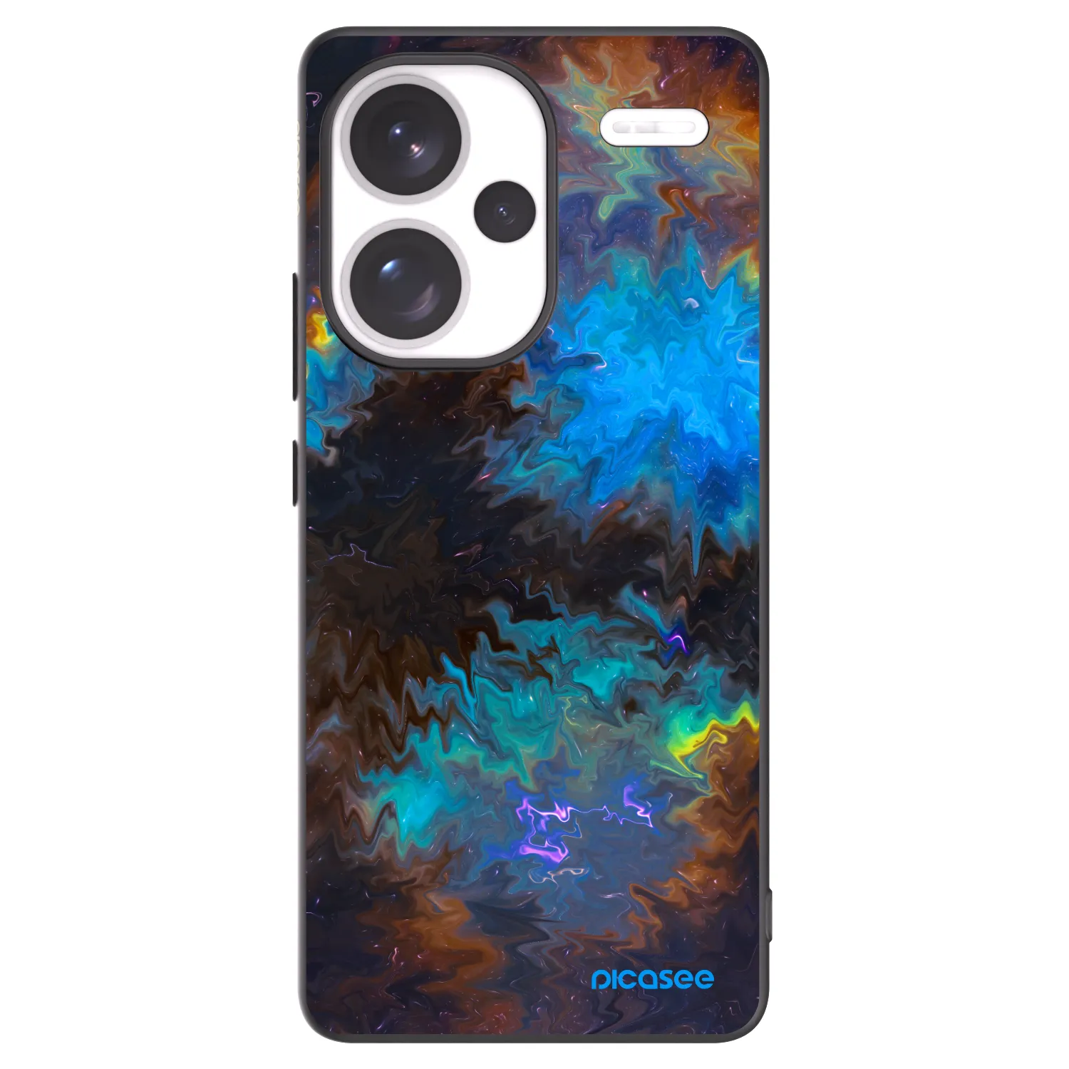 Picasee silikonowe czarne etui na Xiaomi Redmi Note 13 Pro+ 5G - Space