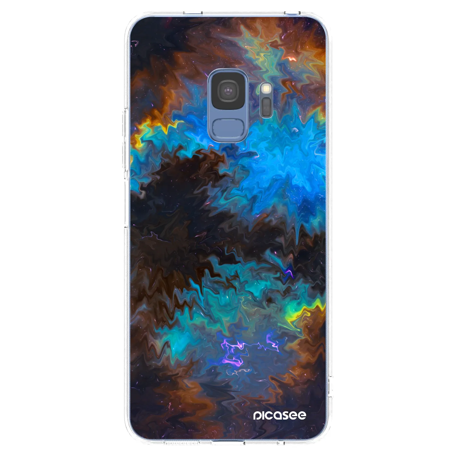 Picasee silikonowe przeźroczyste etui na Samsung Galaxy S9 G960F - Space
