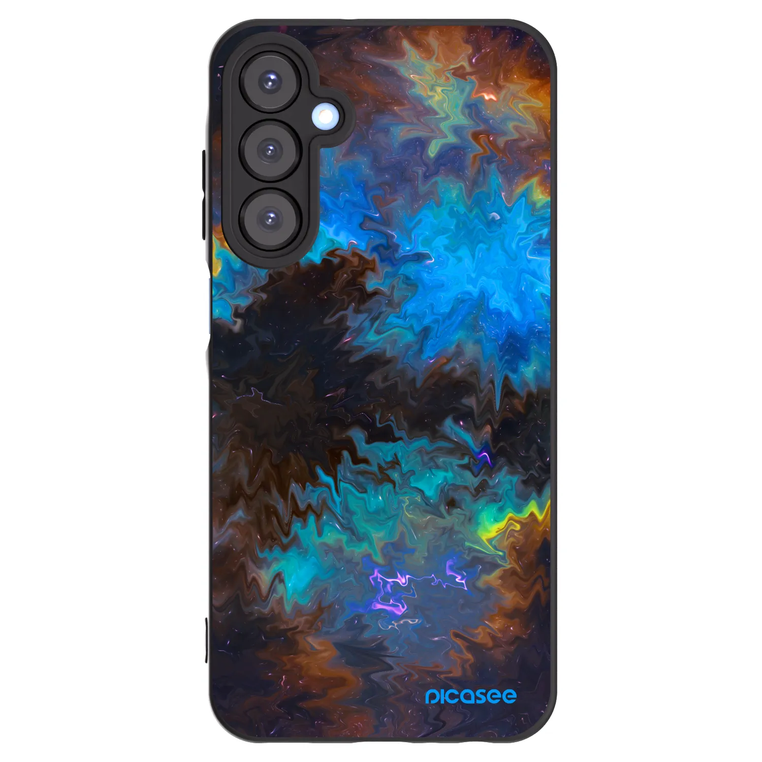 Picasee silikonowe czarne etui na Samsung Galaxy A25 A256B 5G - Space