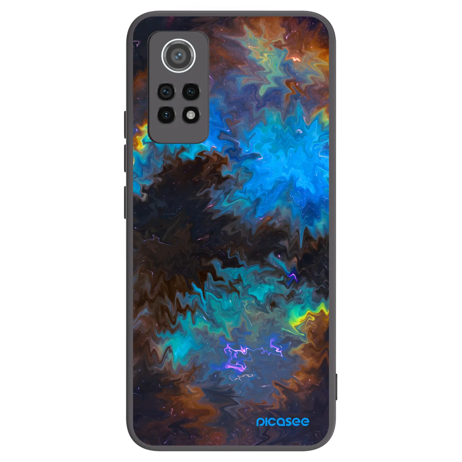 Picasee silikonowe czarne etui na Xiaomi Redmi Note 12 Pro 4G - Space