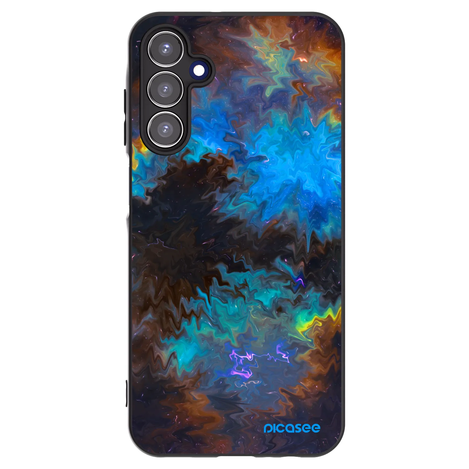 Picasee silikonowe czarne etui na Samsung Galaxy A15 A156B 5G - Space