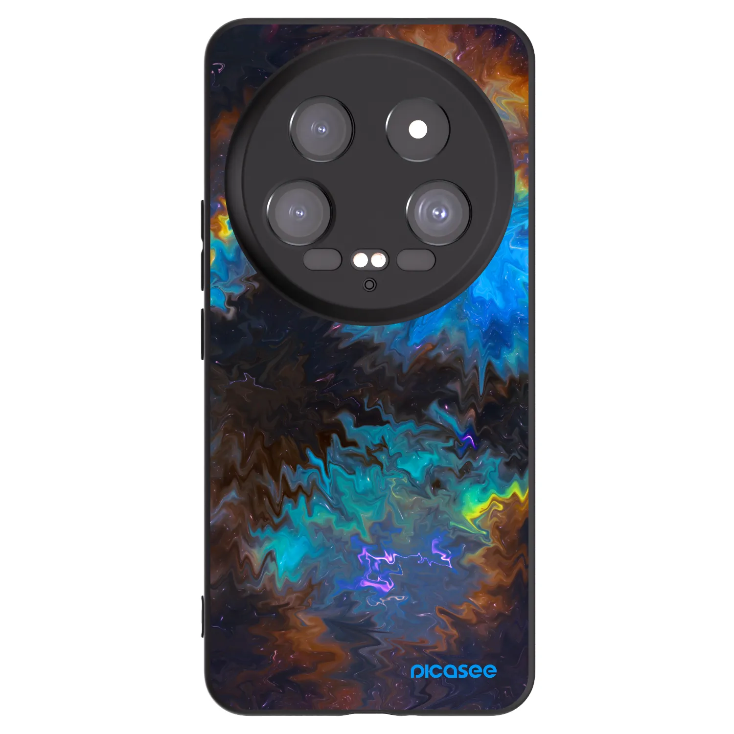 Picasee silikonowe czarne etui na Xiaomi 14 Ultra - Space