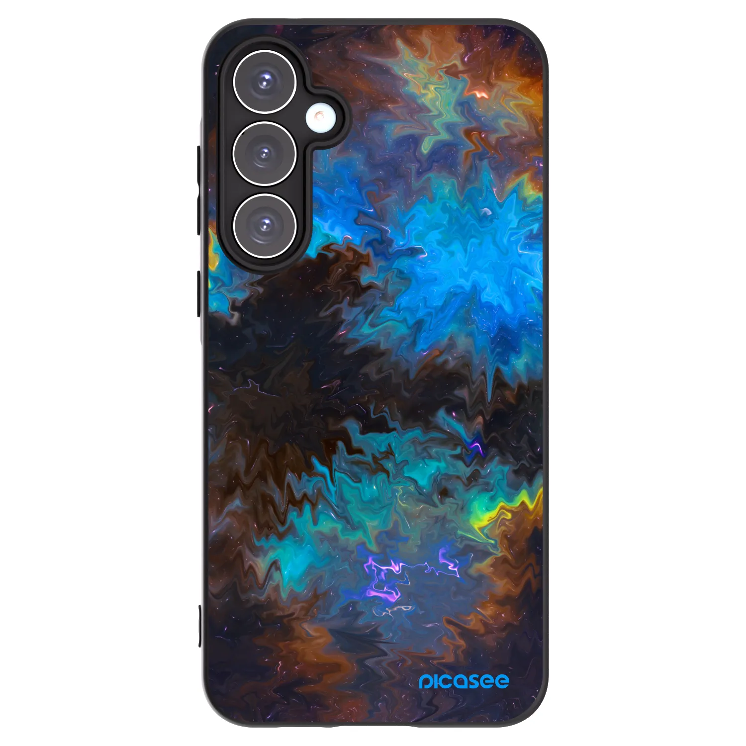 Picasee silikonowe czarne etui na Samsung Galaxy A55 5G A556B - Space