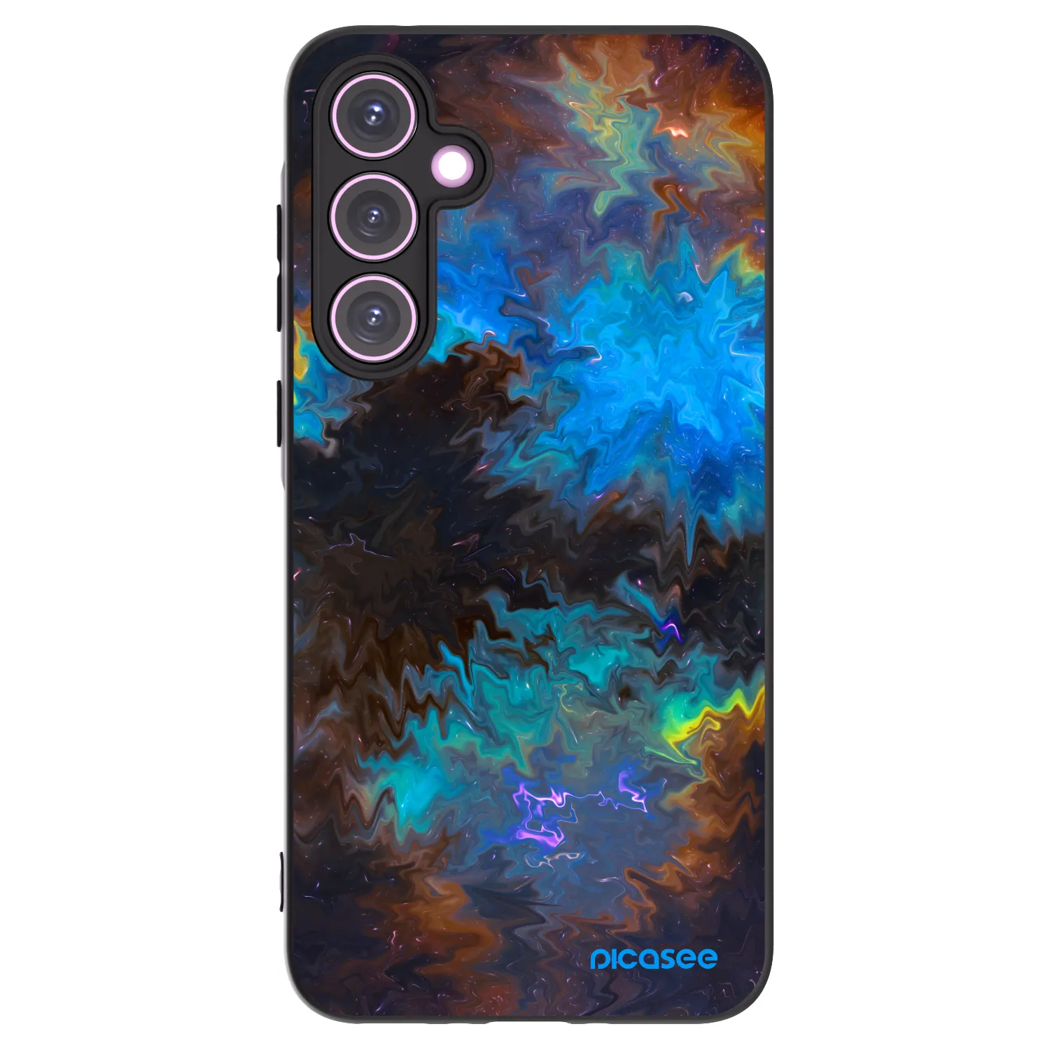 Picasee silikonowe czarne etui na Samsung Galaxy A35 5G A356B - Space