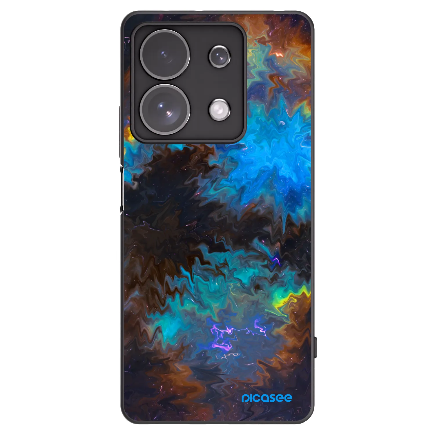 Picasee silikonowe czarne etui na Xiaomi Redmi Note 13 Pro 4G - Space