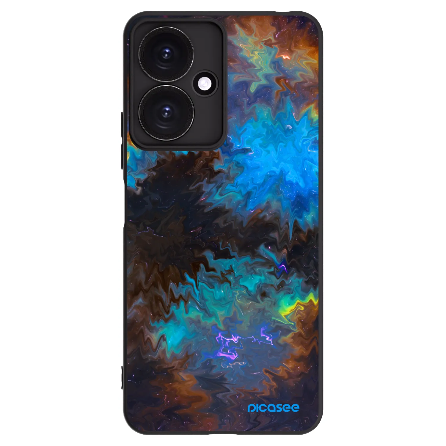 Picasee silikonowe czarne etui na Xiaomi Redmi 13C 5G - Space