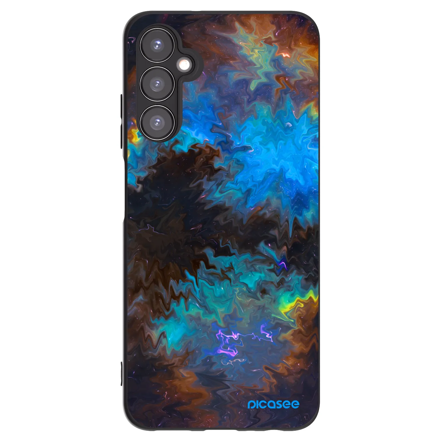 Picasee silikonowe czarne etui na Samsung Galaxy A05s A057G - Space
