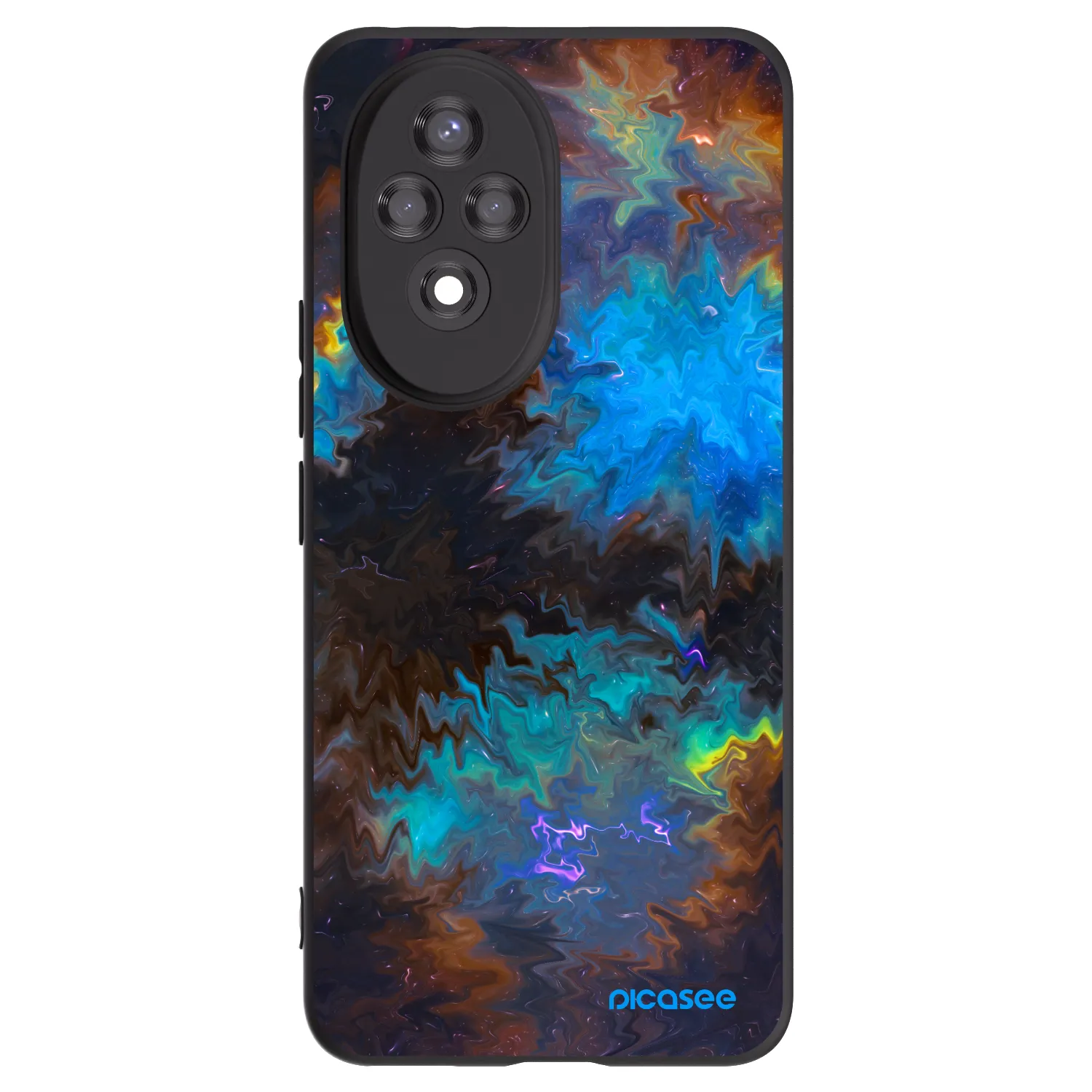 Picasee silikonowe czarne etui na Honor 200 Pro 5G - Space