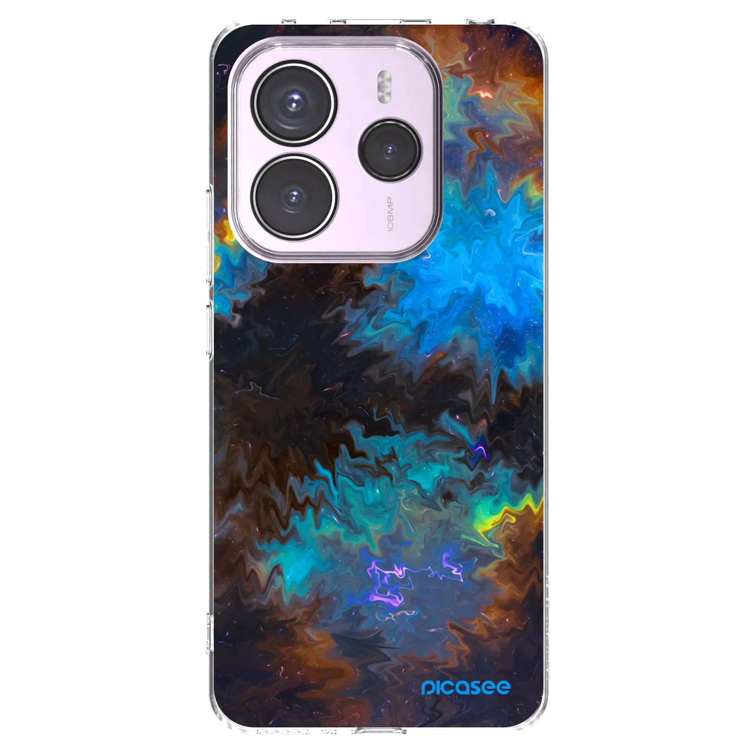 Picasee silikonowe przeźroczyste etui na Xiaomi Redmi Note 14 5G - Space