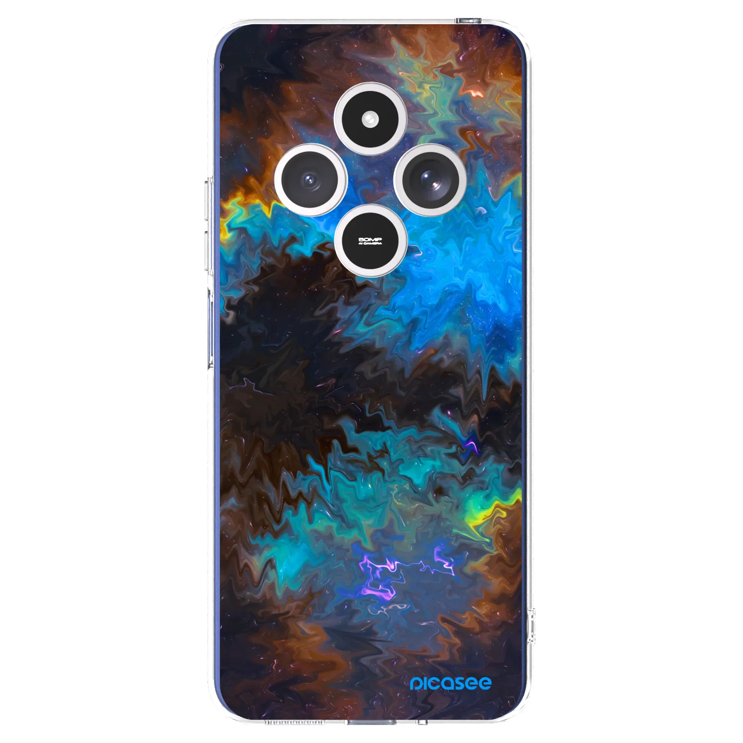 Picasee silikonowe przeźroczyste etui na Xiaomi Redmi 14C - Space