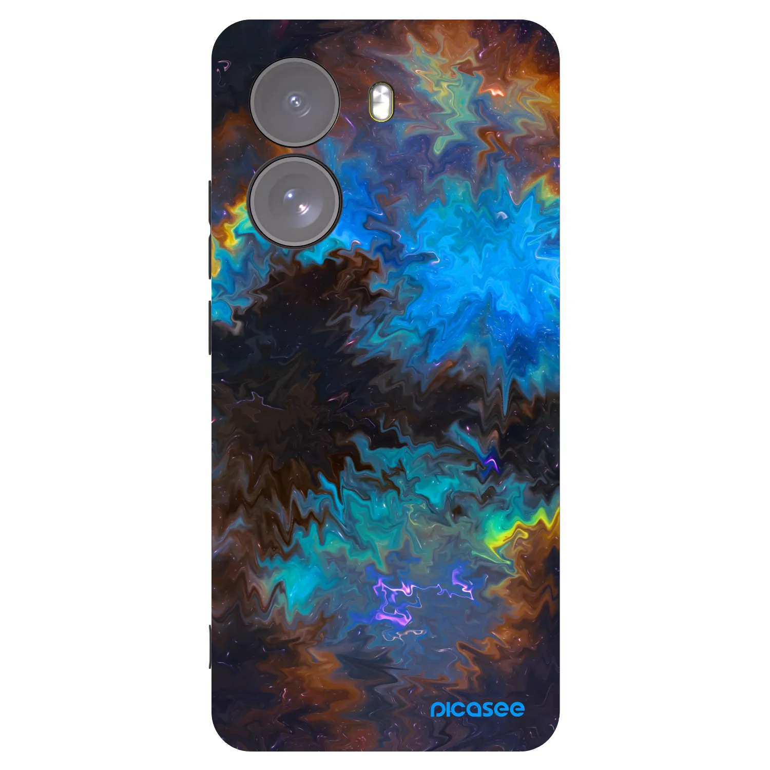 Picasee silikonowe czarne etui na Xiaomi Poco X7 - Space