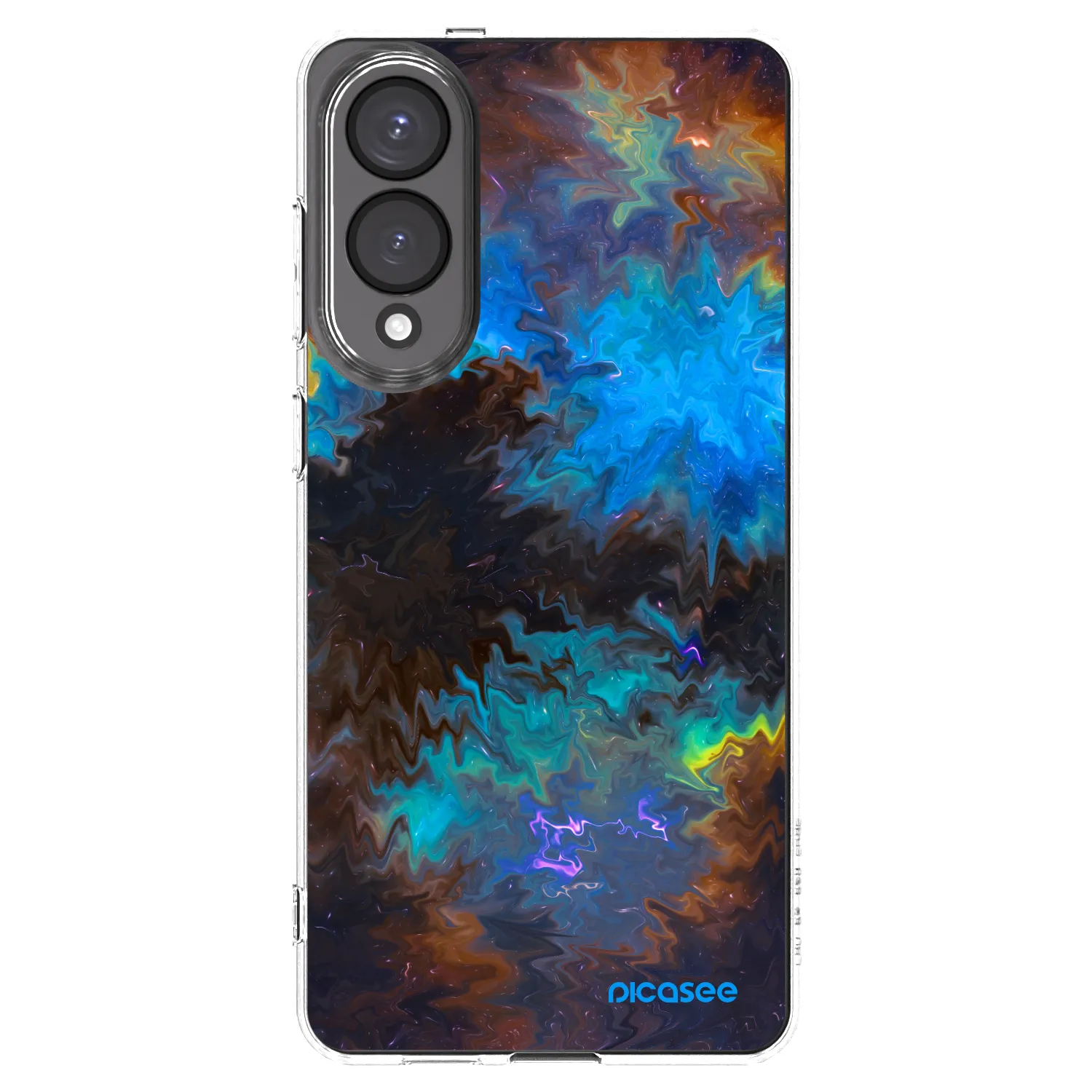 Picasee silikonowe przeźroczyste etui na Samsung Galaxy S25 Edge 5G - Space