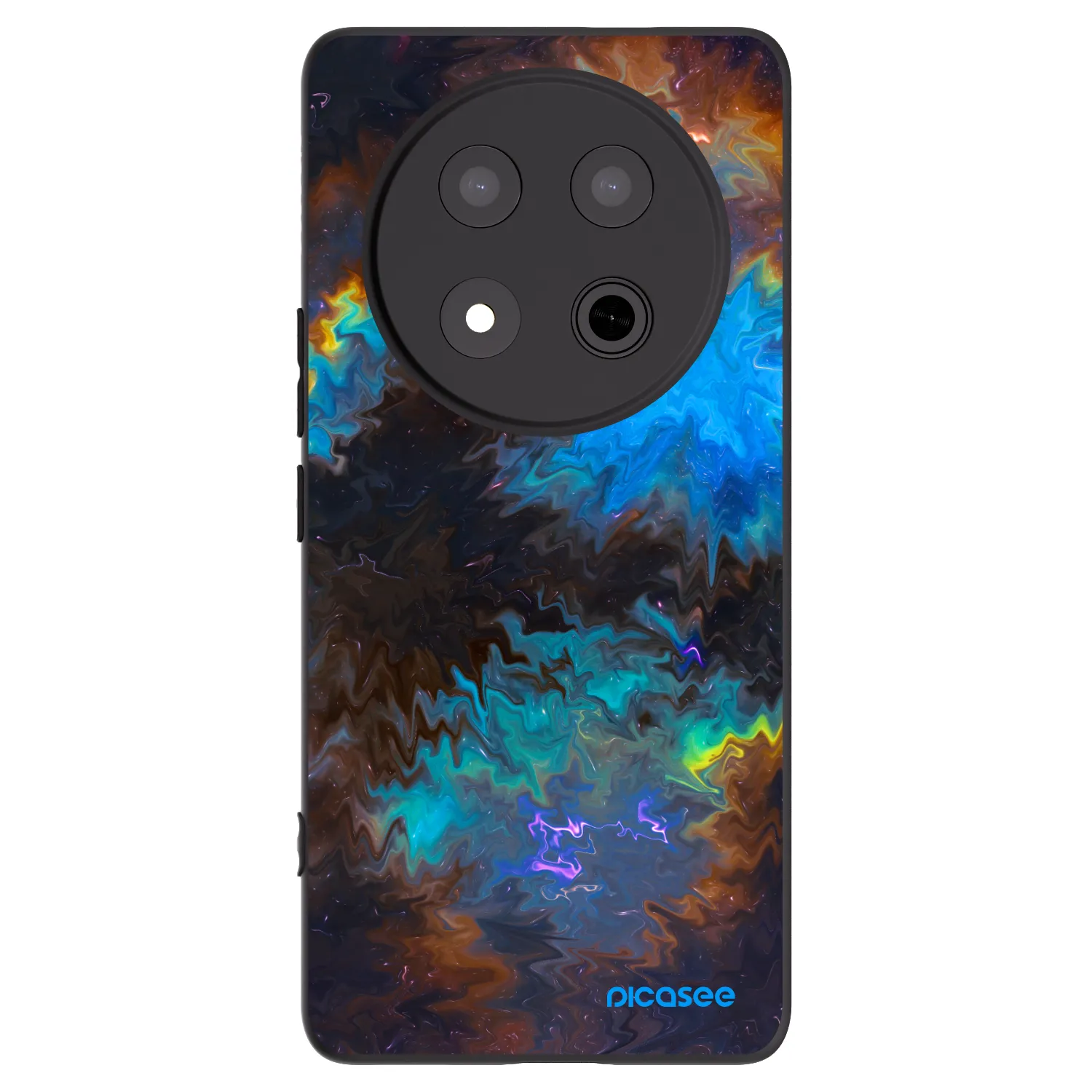Picasee silikonowe czarne etui na Honor Magic7 Lite 5G - Space