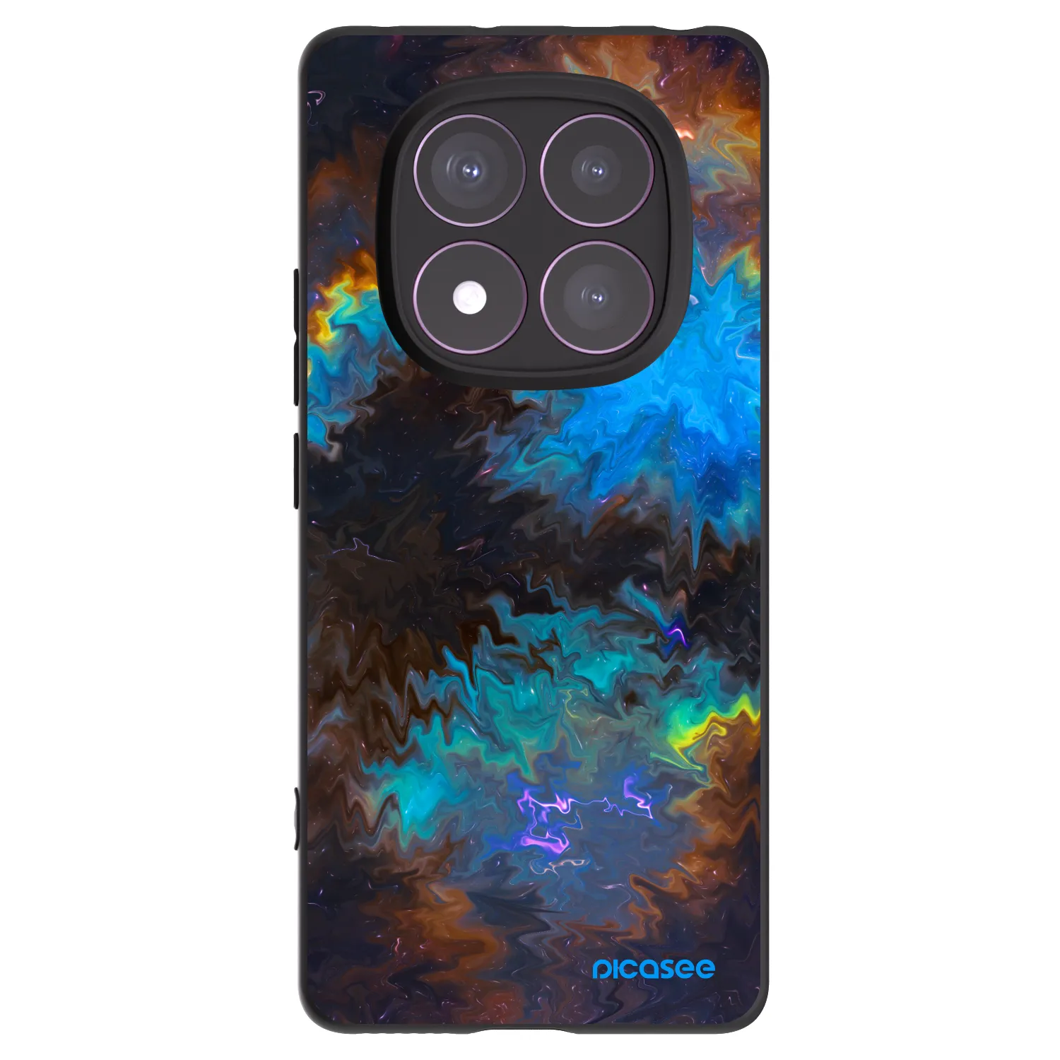 Picasee silikonowe czarne etui na Xiaomi Redmi Note 14 Pro 4G - Space