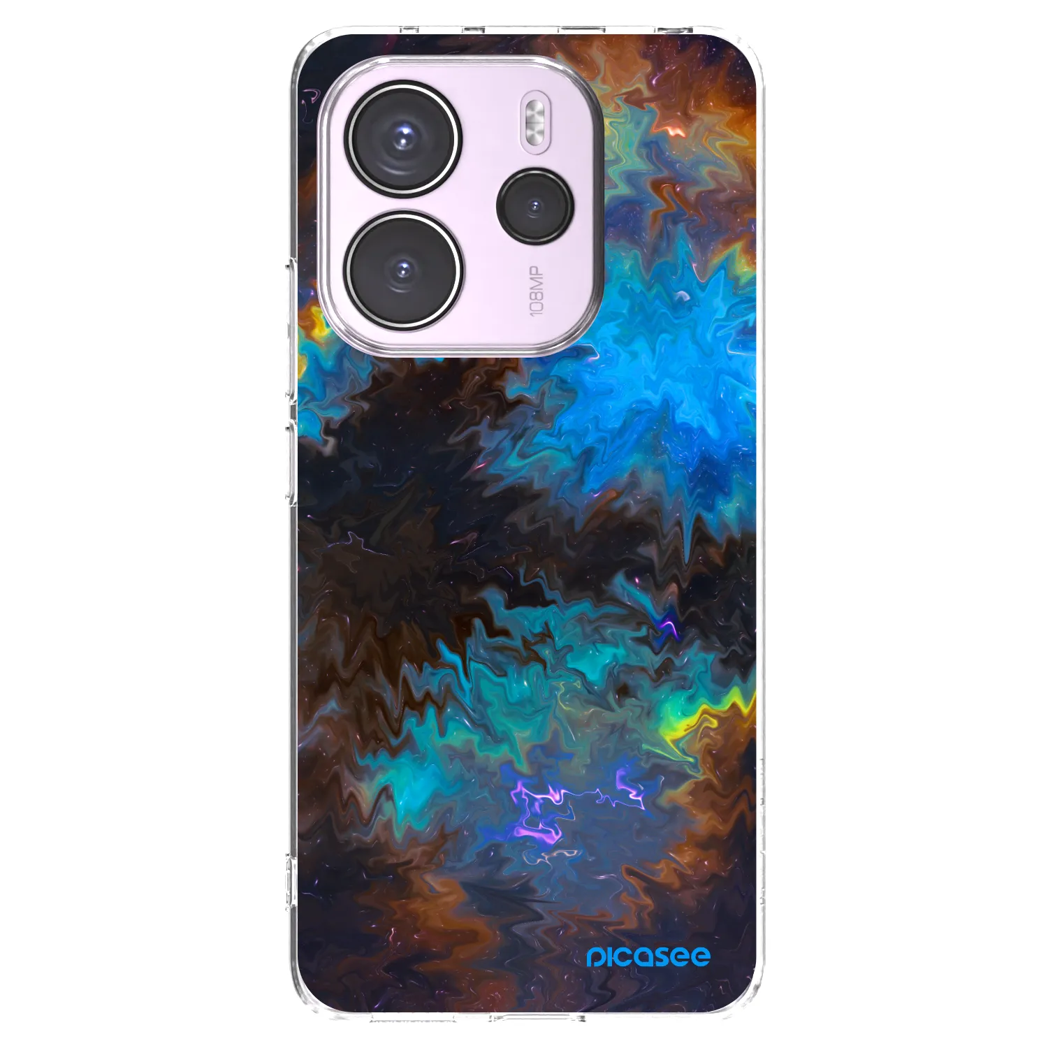 Picasee silikonowe przeźroczyste etui na Xiaomi Redmi Note 14 4G - Space