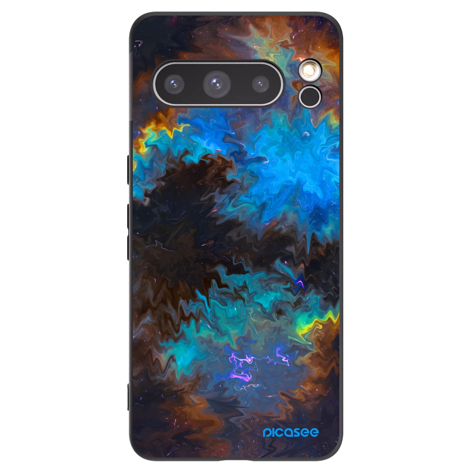 Picasee silikonowe czarne etui na Google Pixel 8 Pro - Space