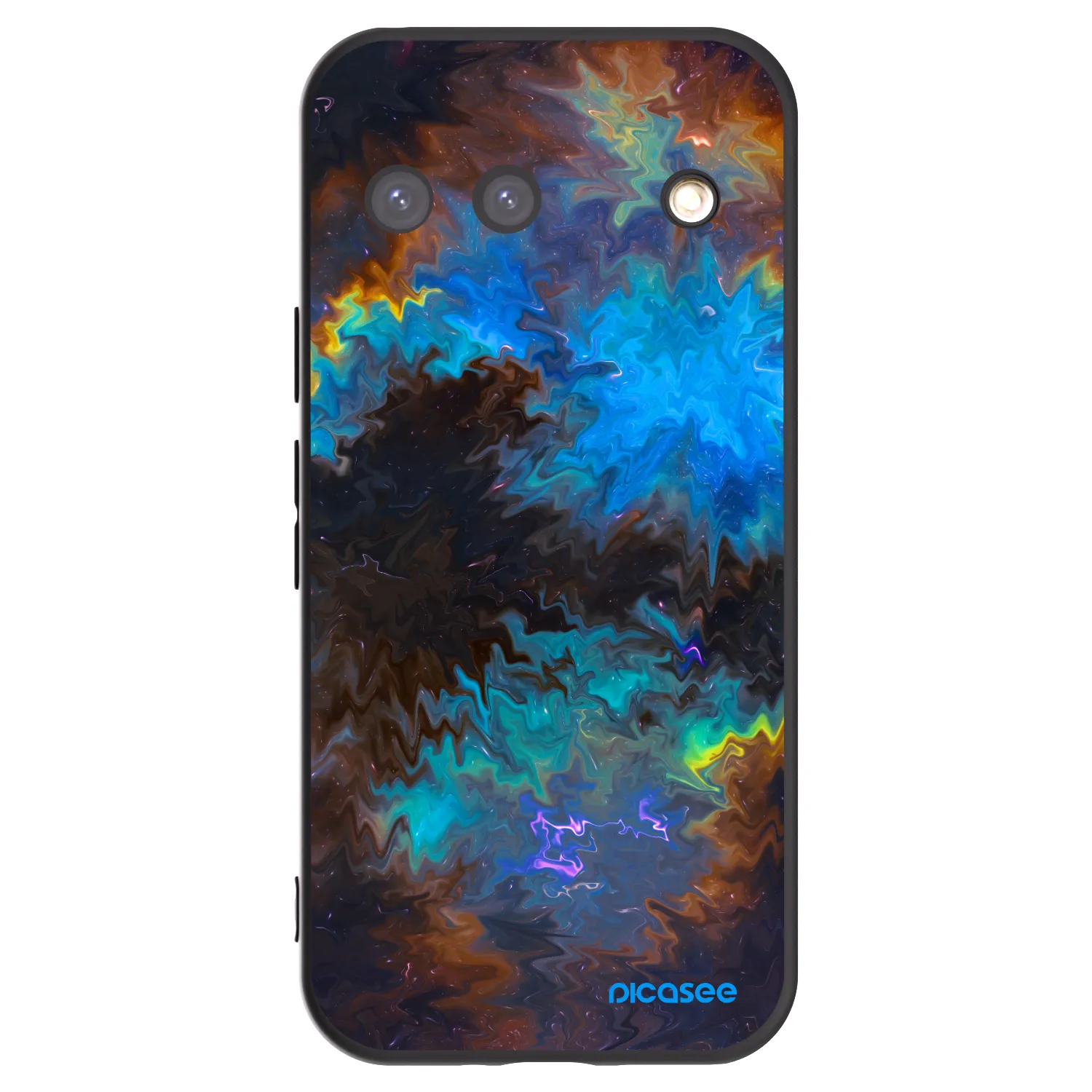 Picasee silikonowe czarne etui na Google Pixel 9 - Space