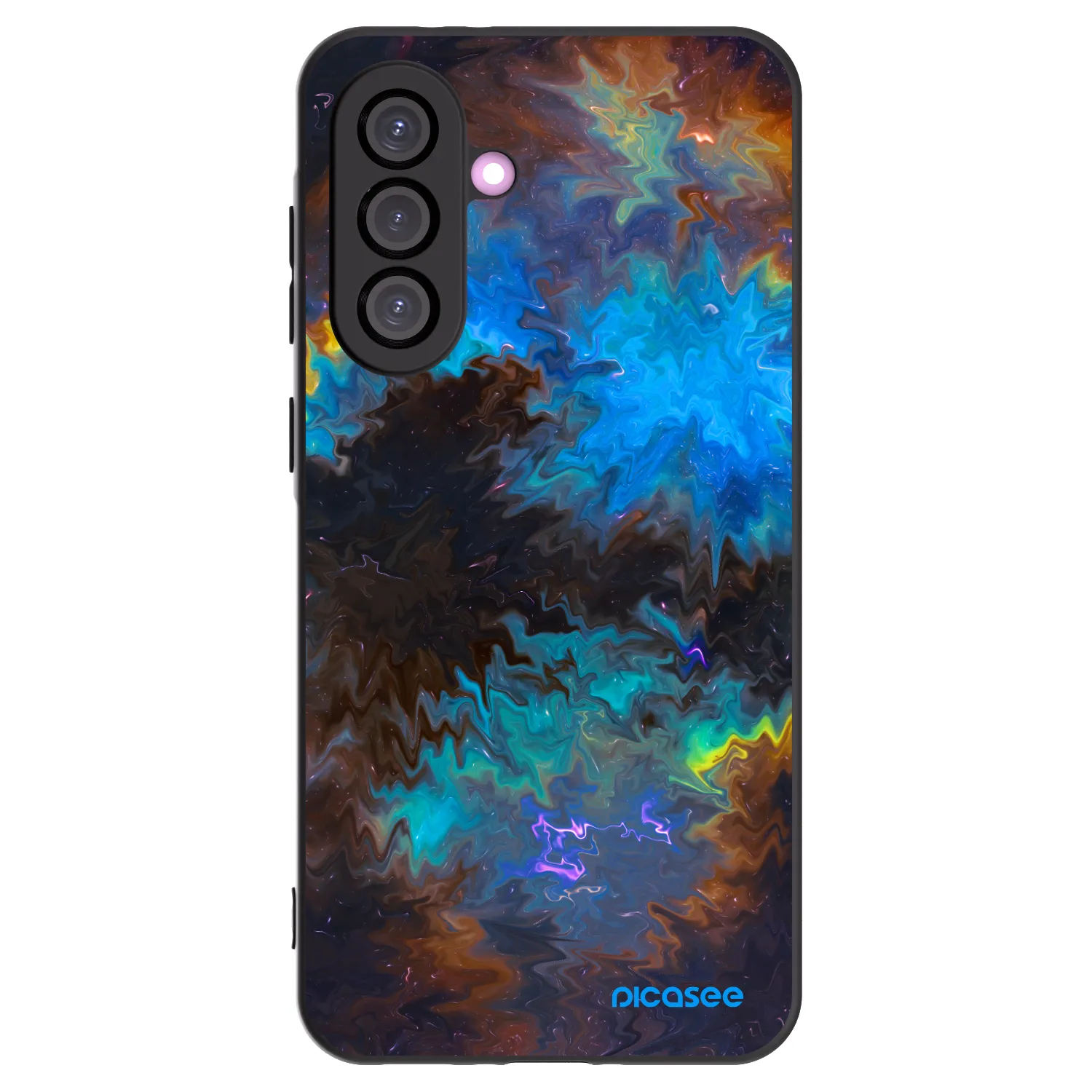 Picasee silikonowe czarne etui na Samsung Galaxy A36 5G - Space